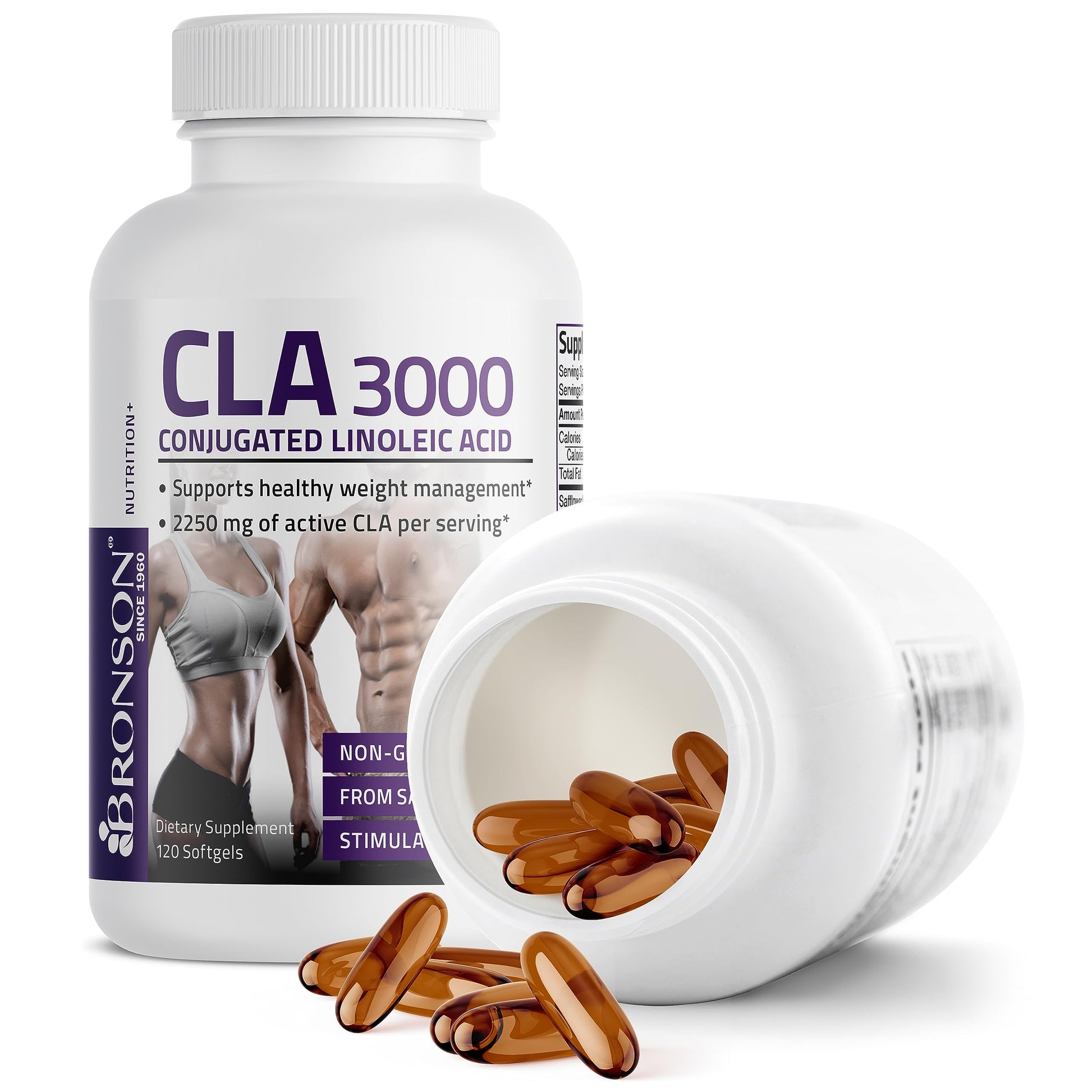 Bronson CLA 3000 Extra High Potency Supports Healthy Weight Manage
