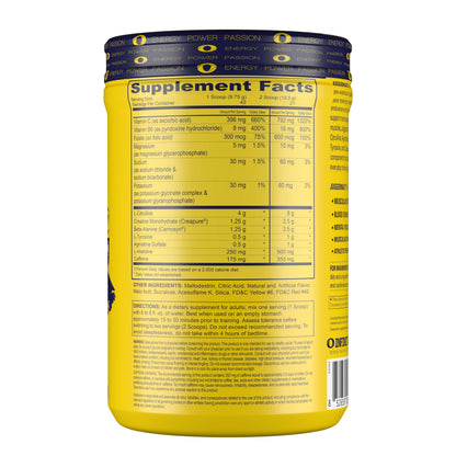 Infinite Labs Juggernaut X Ultimate Punch Pre Workout Supplement with Citrulline, Creatine, Beta Alanine, 14.4 oz, 42 Servings, Pre Work Out Supplements for Women and Men