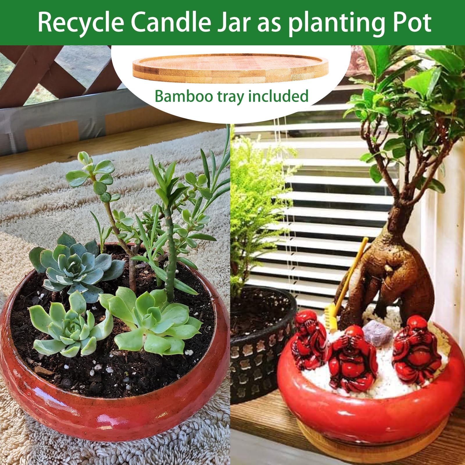 Scented Candles, 3 Wicks Large Rose Candles for Home Scented, 17 oz Aromatherapy Candle Gifts ARTKETTY