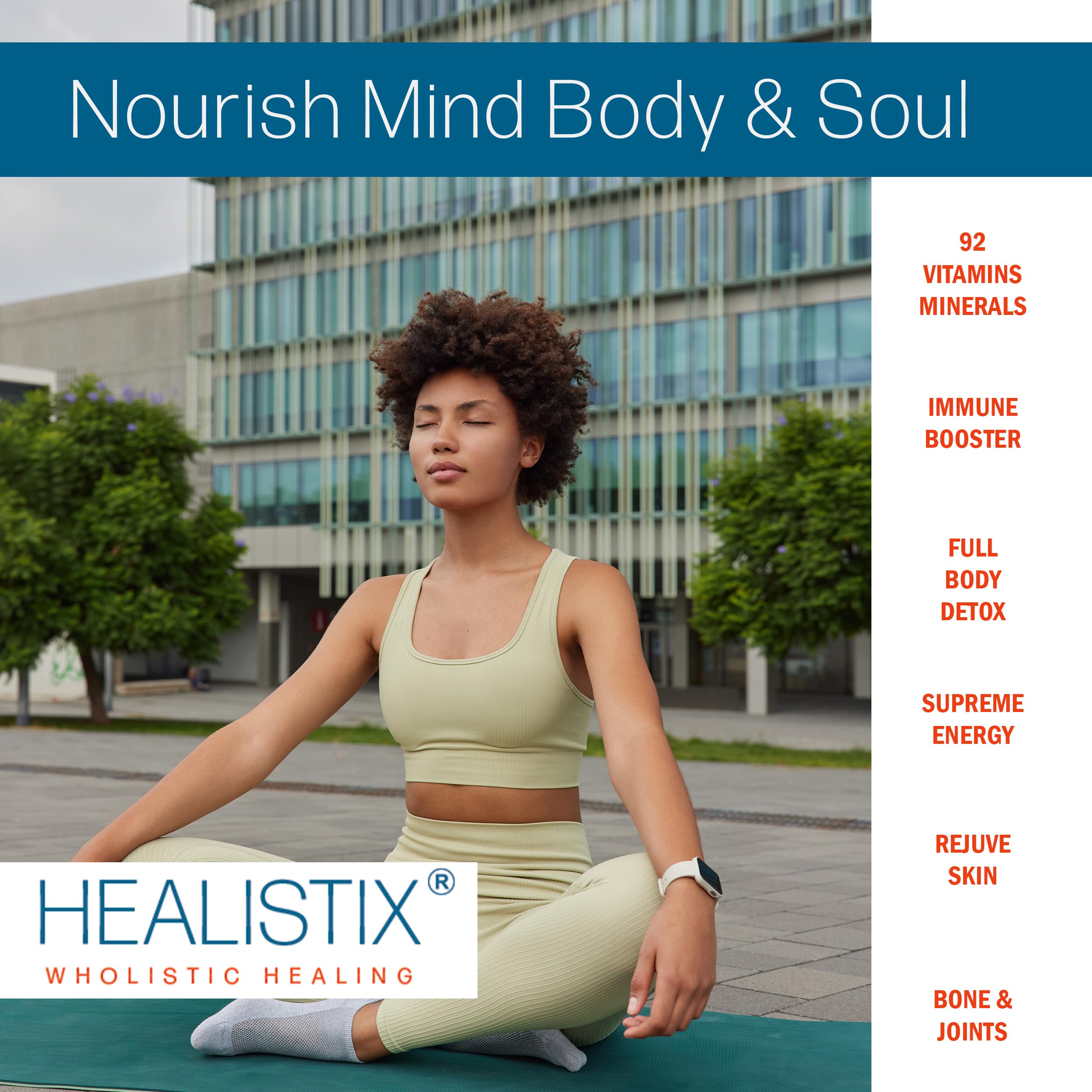 Healistix Irish Sea Moss Gel- St Lucia Wildcrafted Seamoss Gel, Packed with 92 Vitamins HX HEALISTIX