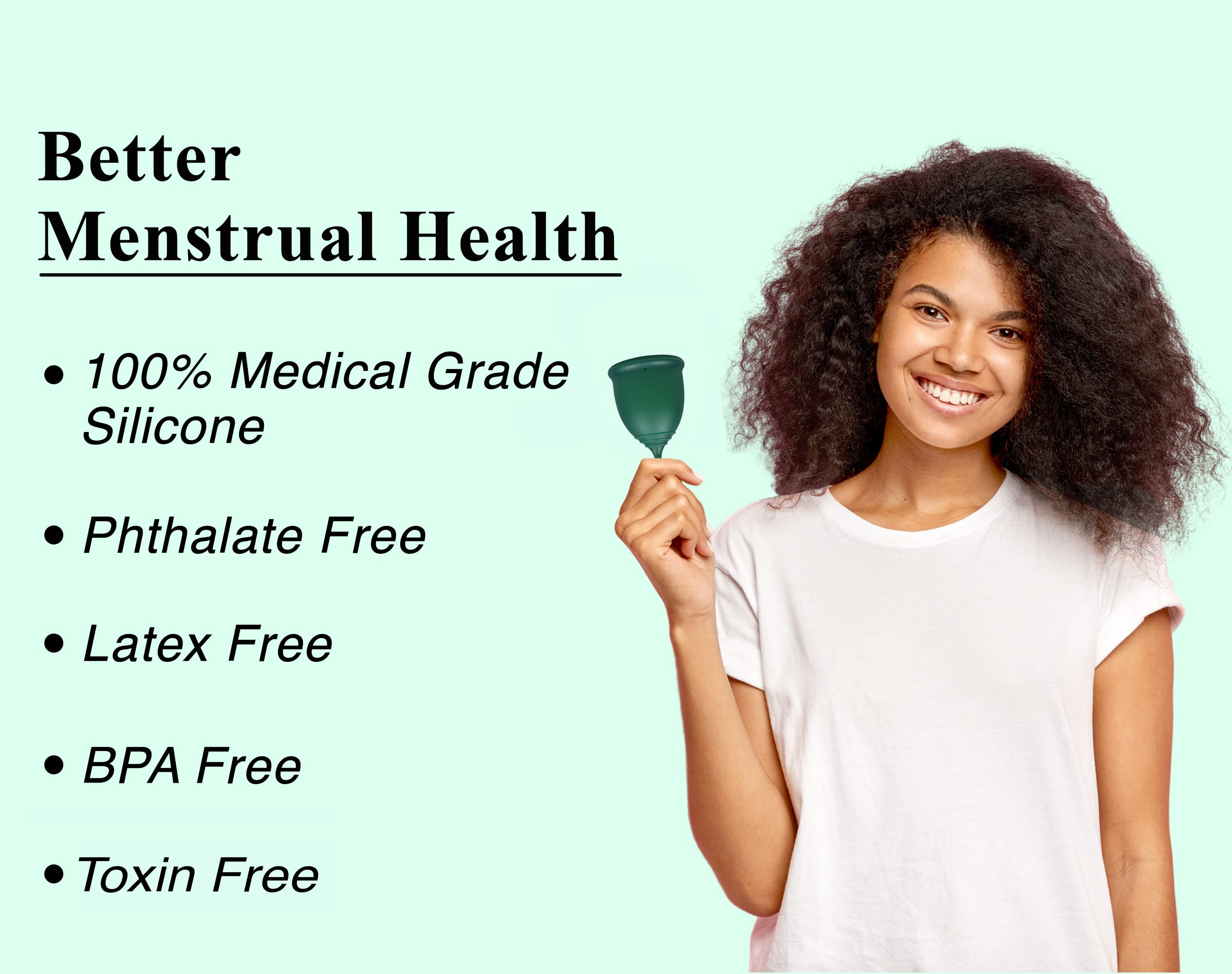 SHORDY Reusable Menstrual Cup (Small & Large) Set of 2 with Box, 100% Soft Silicone, Copa Menstruelle SHORDY