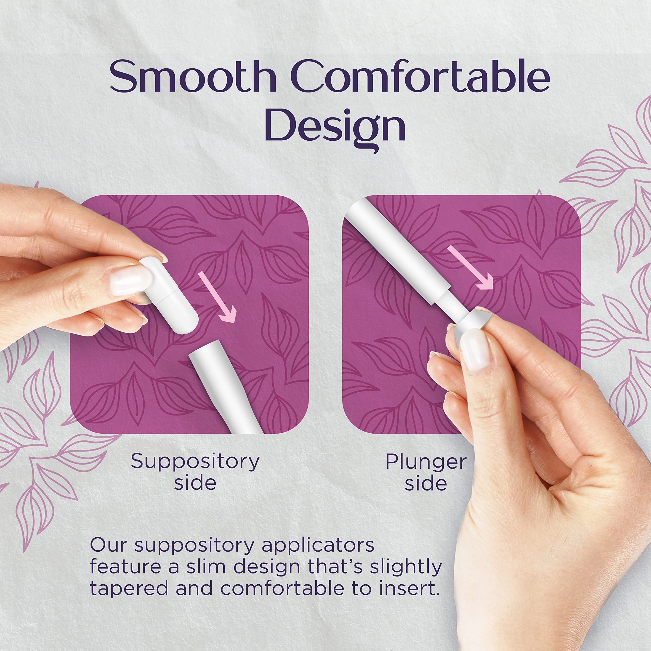 Queen Care - Disposable Suppository Applicator, Boric Acid Applicator, Feminine Care Suppository Applicator Queen Care