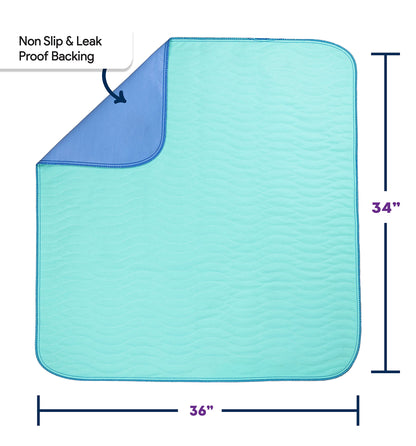 IMPROVIA® Washable Underpads 34" x 36" (Pack of 10) Heavy Absorbenc