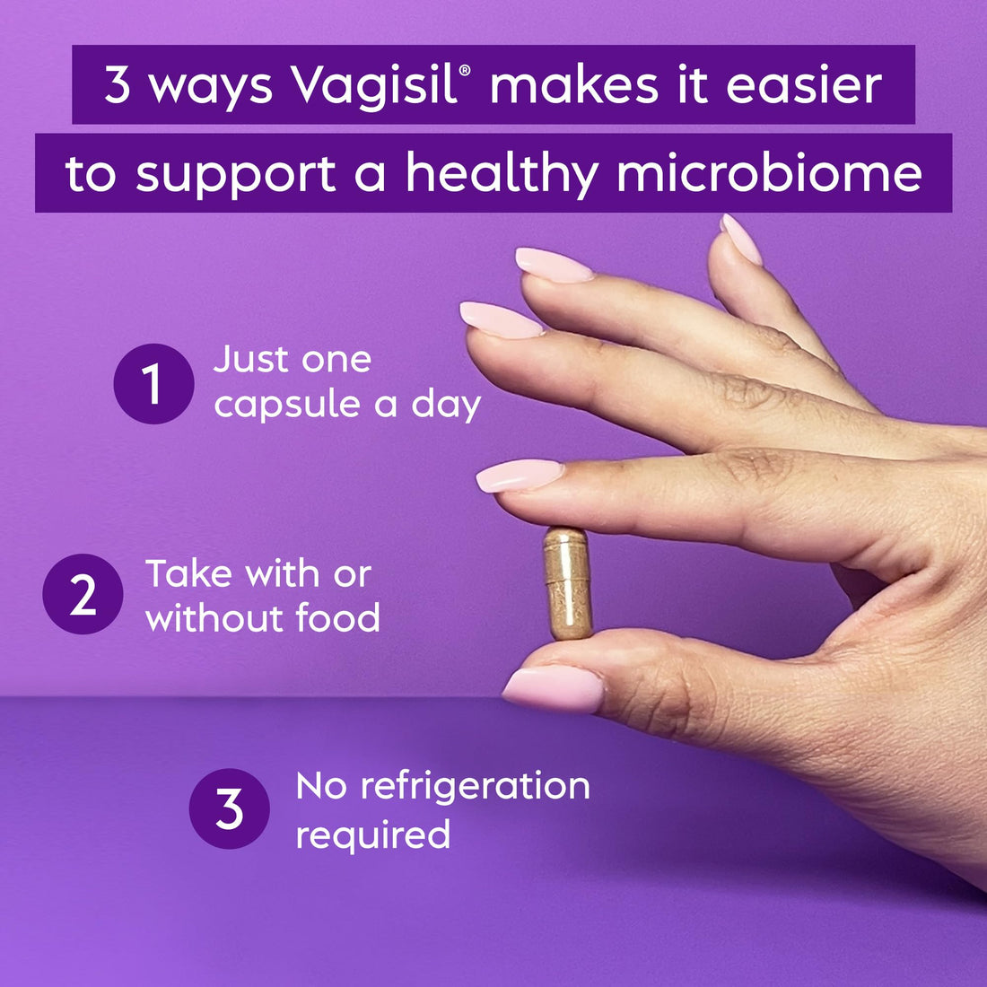 Vagisil Yeast Defense Supplements, Helps Balance Yeast and Good Bacteria, Clinically-Proven Probiotics
