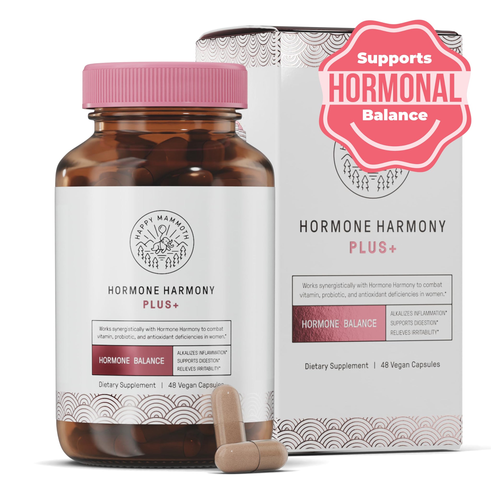 Happy Mammoth Hormone Harmony Plus Booster for Hormone Harmony to Get Even More Hormonal