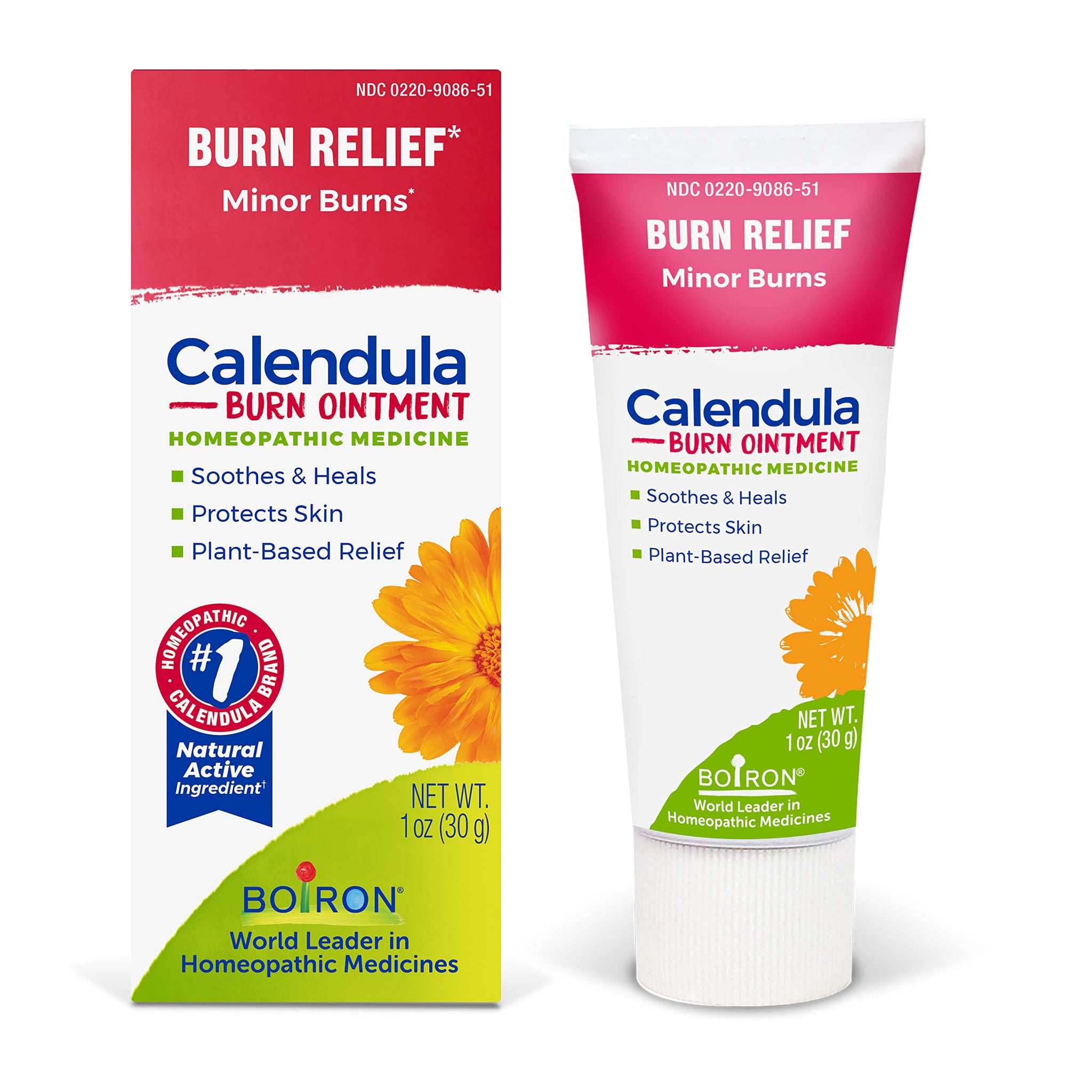 Boiron Calendula Burn Ointment for Relief from Minor Burns from Cooking, Friction, or Sunburns - 1 oz