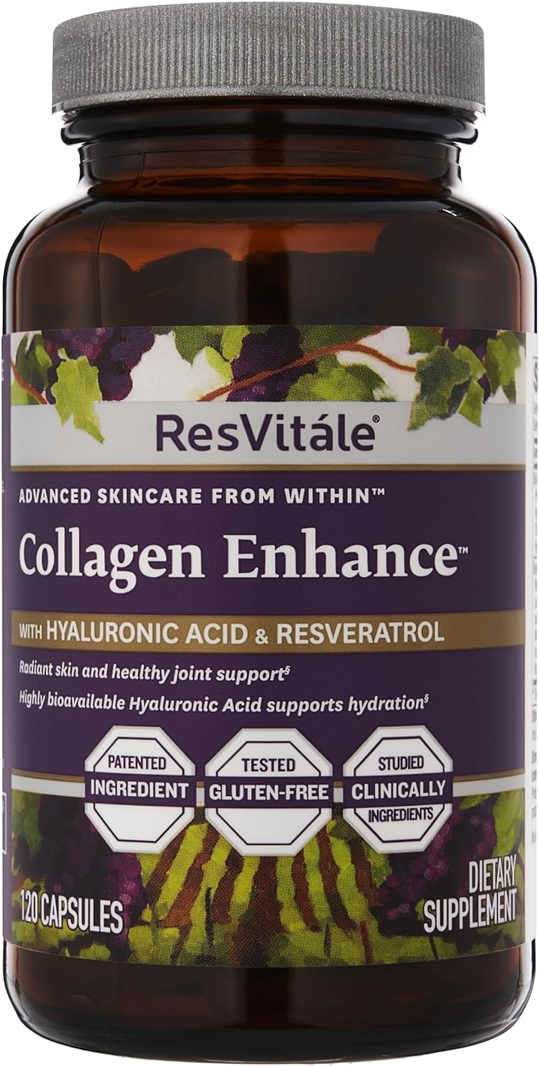 ResVitále Collagen Enhance - Beauty Supplement with Hyaluronic Acid