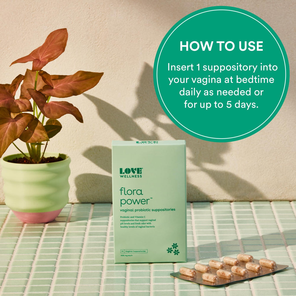 Love Wellness Flora Power & Good Girl Probiotics | Vaginal Suppositories & Prebiotics for Women