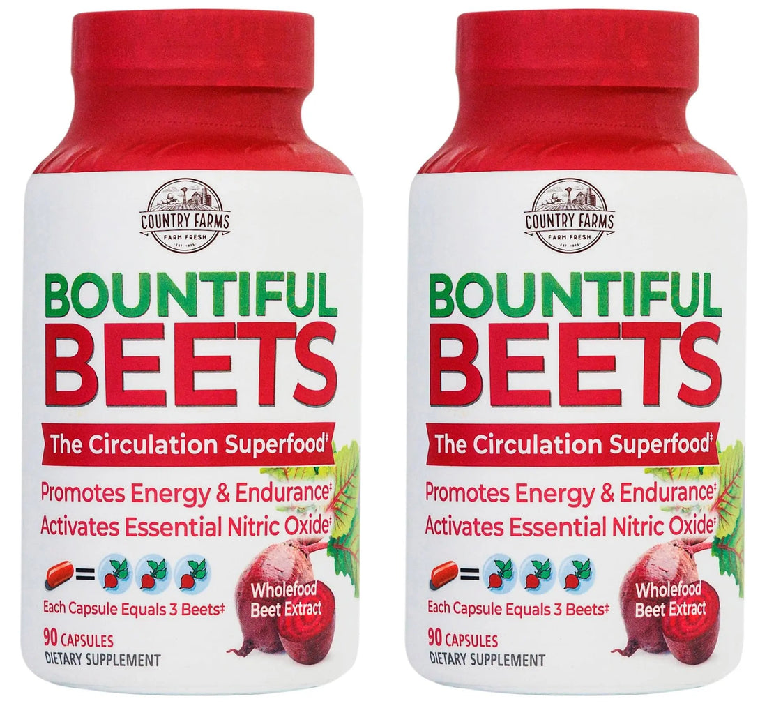 COUNTRY FARMS Bountiful Beets Root Capsules, Wholefood Beet Extract Superfood