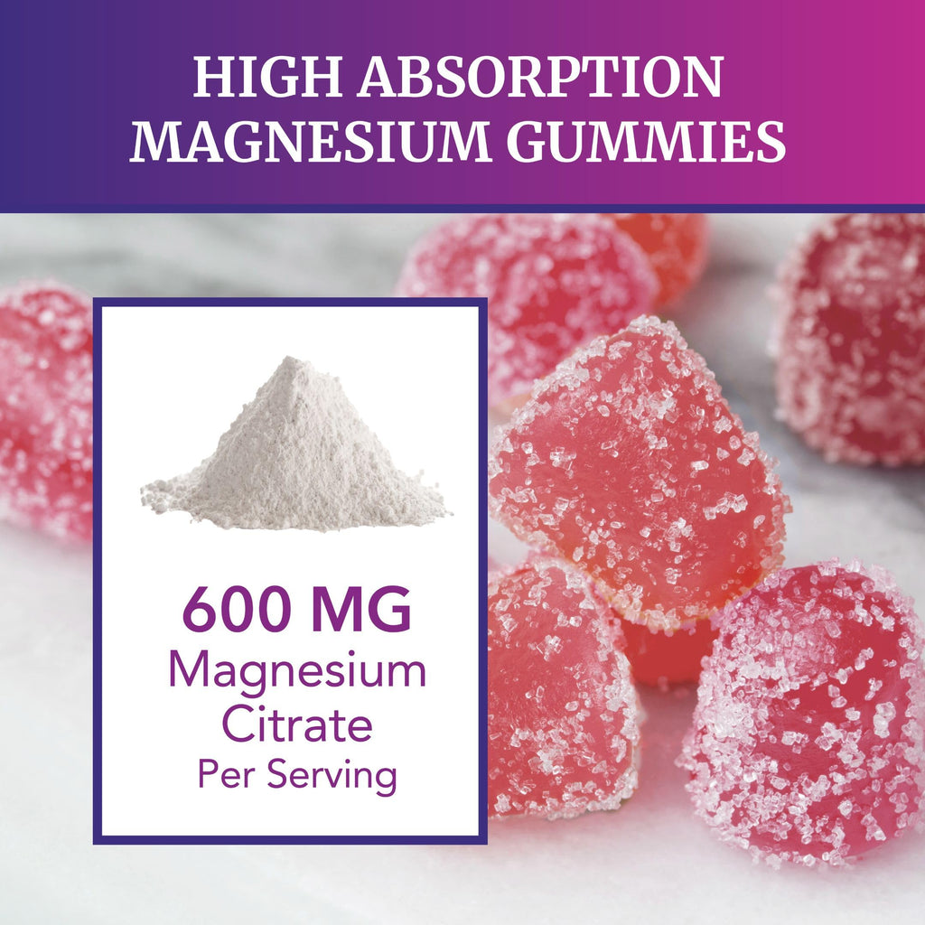 Magnesium Citrate Gummies | 600mg | High Absorption Magnesium for Calm Nobi Nutrition