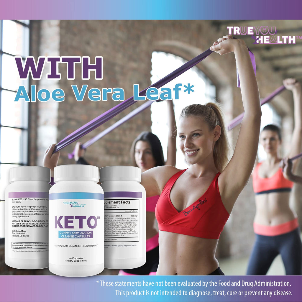 Keto Gummy Formulation Cleanse Capsules - Aid Cleansing & Detoxification - Help Flush
