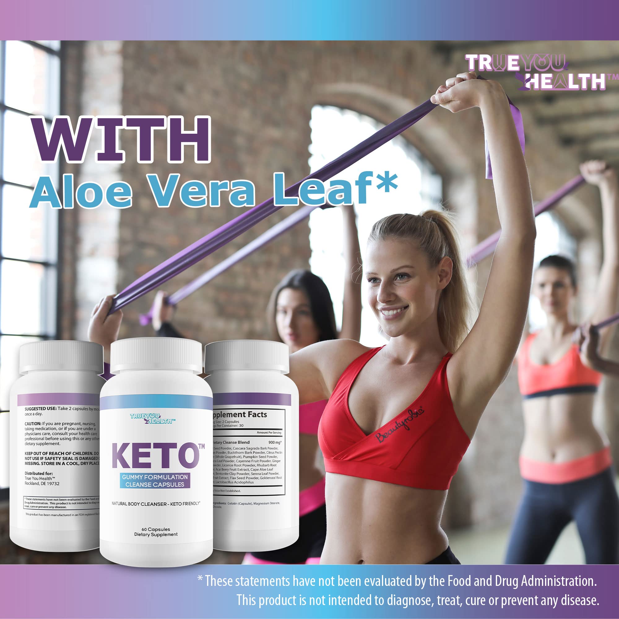 Keto Gummy Formulation Cleanse Capsules - Aid Cleansing & Detoxification - Help Flush