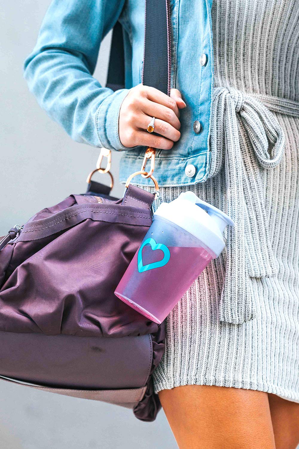 SkinnyFit Super Shaker Bottle 20oz. BPA free with Mixing Grid Technology, Leak Proof SkinnyFit