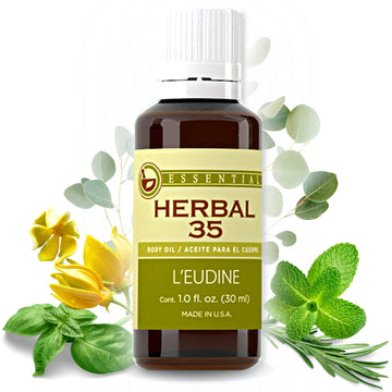 L'eudine Herbal 35 Essential Oil, Soothing and Calming Eucalyptus Essential Oil, Powerful Blend