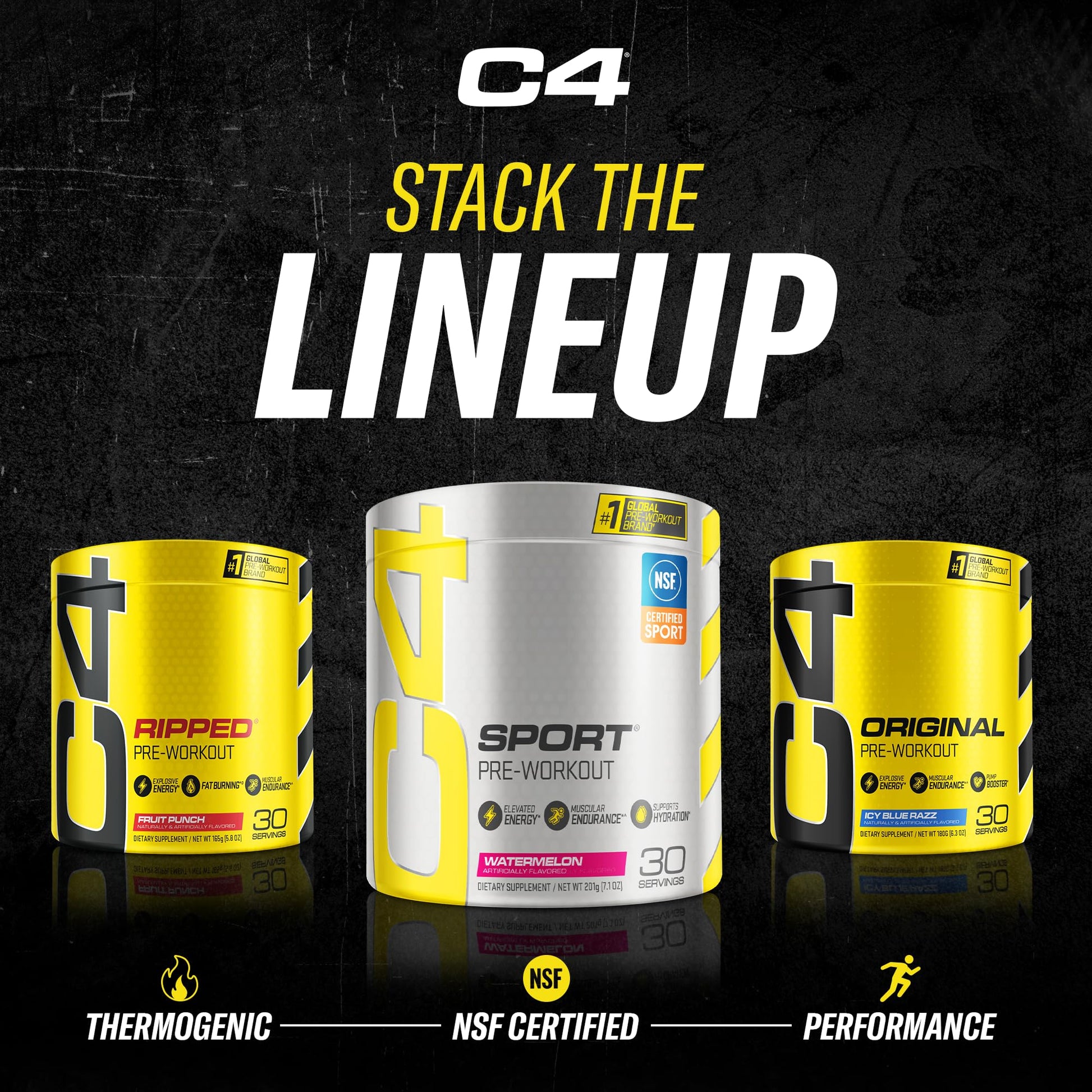Cellucor C4 Original Pre Workout Powder Grape Sugar Free Preworkout Energy Cellucor