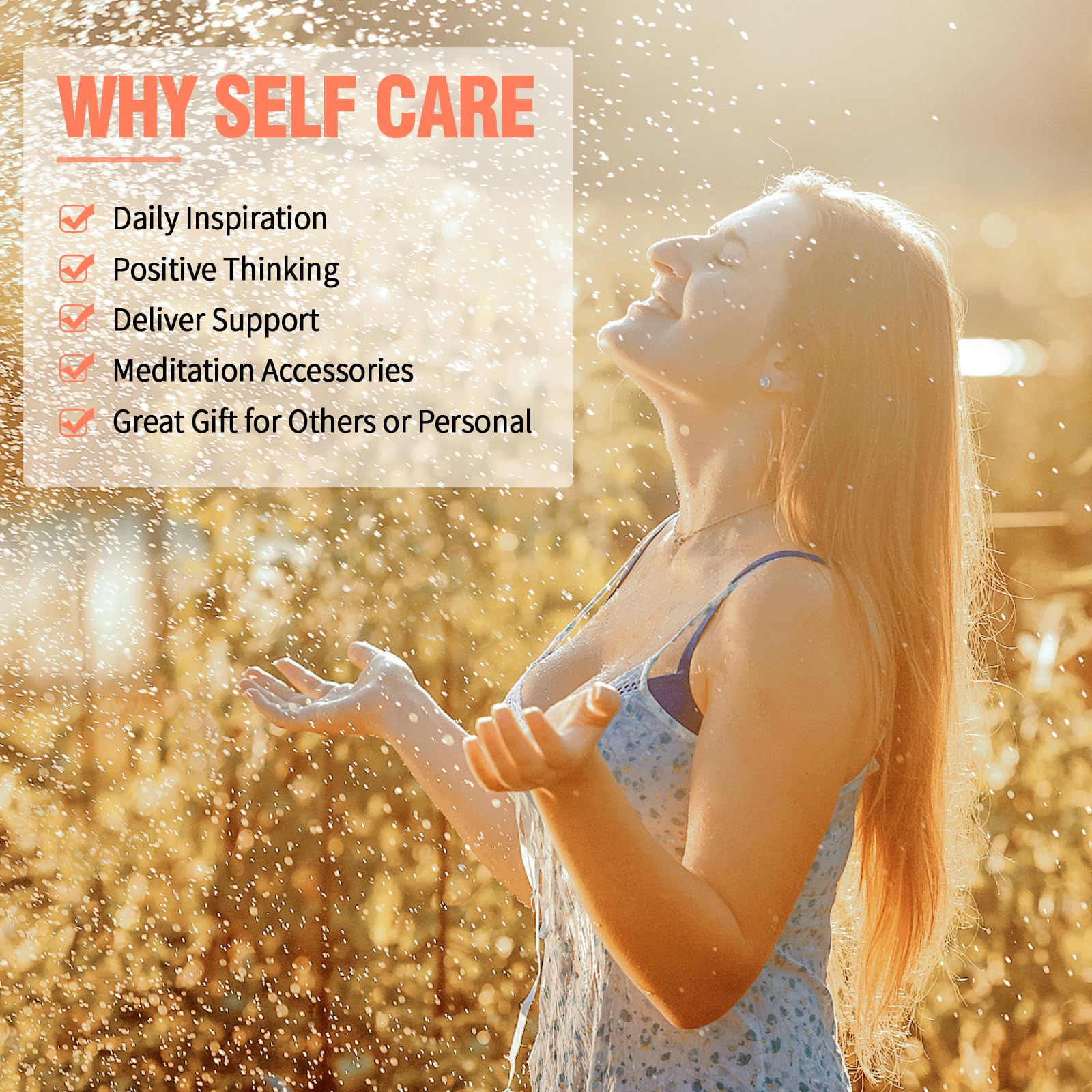 HIONXMGA Positive Messages in a Bottle (60+ Positive Affirmations),Self Care Gifts for Women Men HIONXMGA