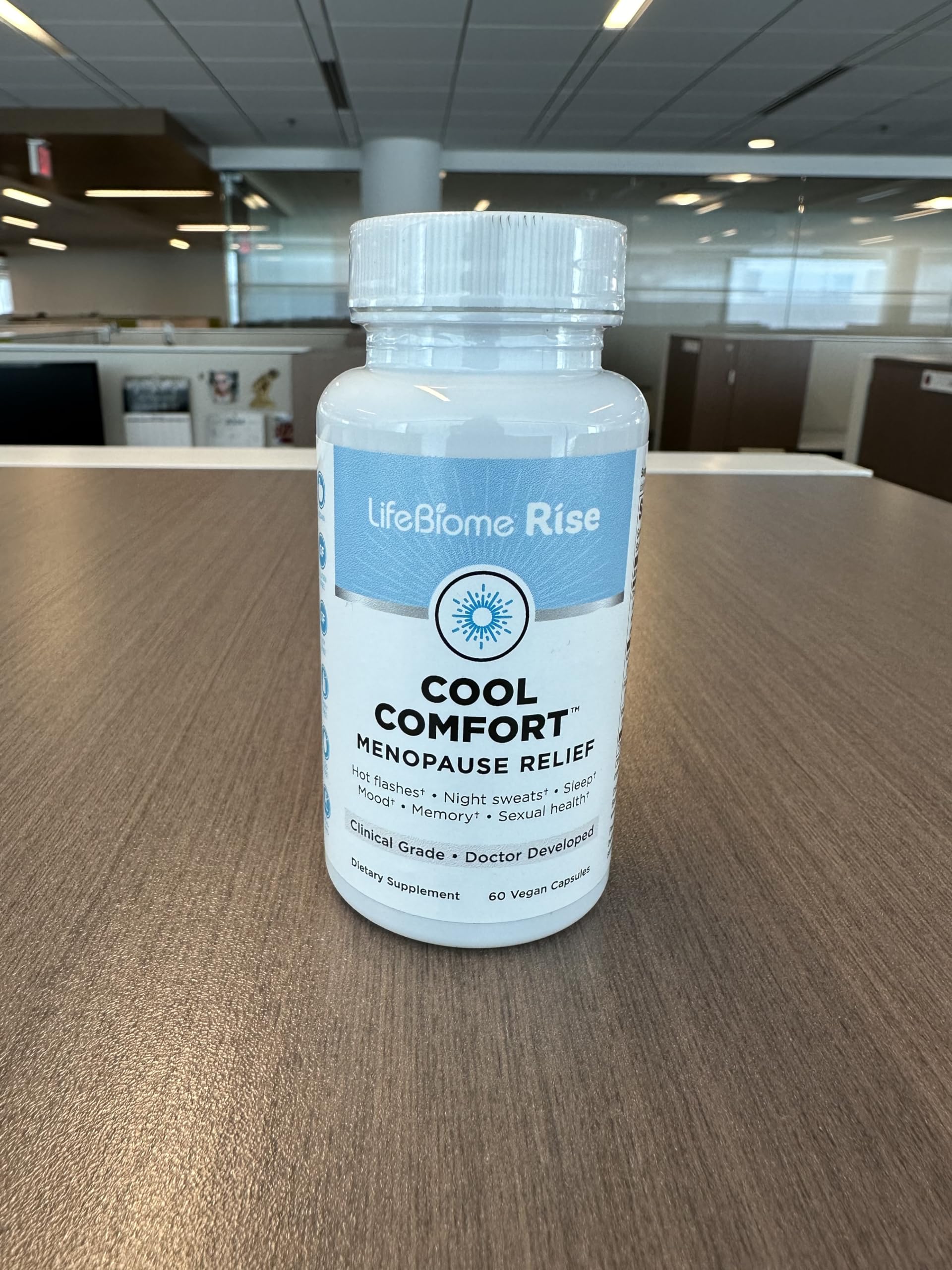 LifeBiome Rise Cool Comfort, Clinical Grade Menopause Relief, Doctor-Formulated, KSM-66 Ashwagandha Healthy Directions