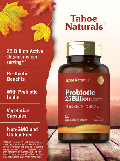 Carlyle Prebiotic, Probiotic & Postbiotic | 25 Billion CFU | 60 Powder Pills | Men and Women