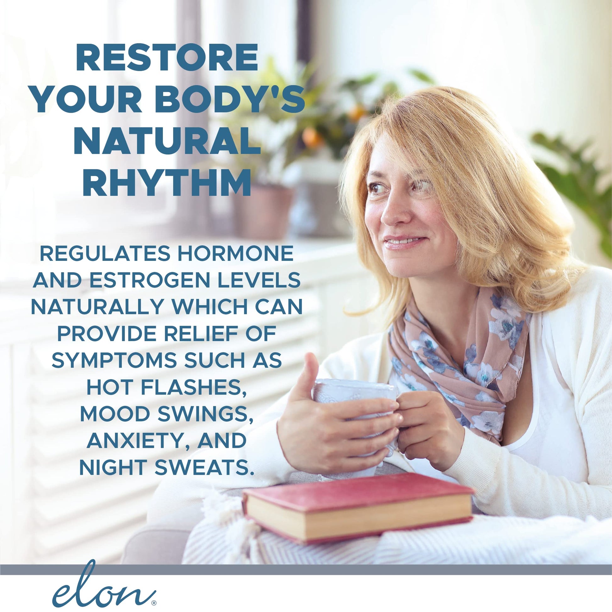Elon Menopause Supplement for Women Menopause Relief Supplement for Hot Flashes Elon
