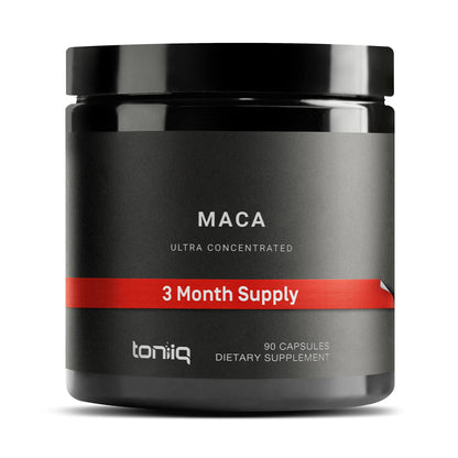 Toniiq 10,000mg 20x Concentrated Extract - Single Origin Wildcrafted Maca Root Capsules