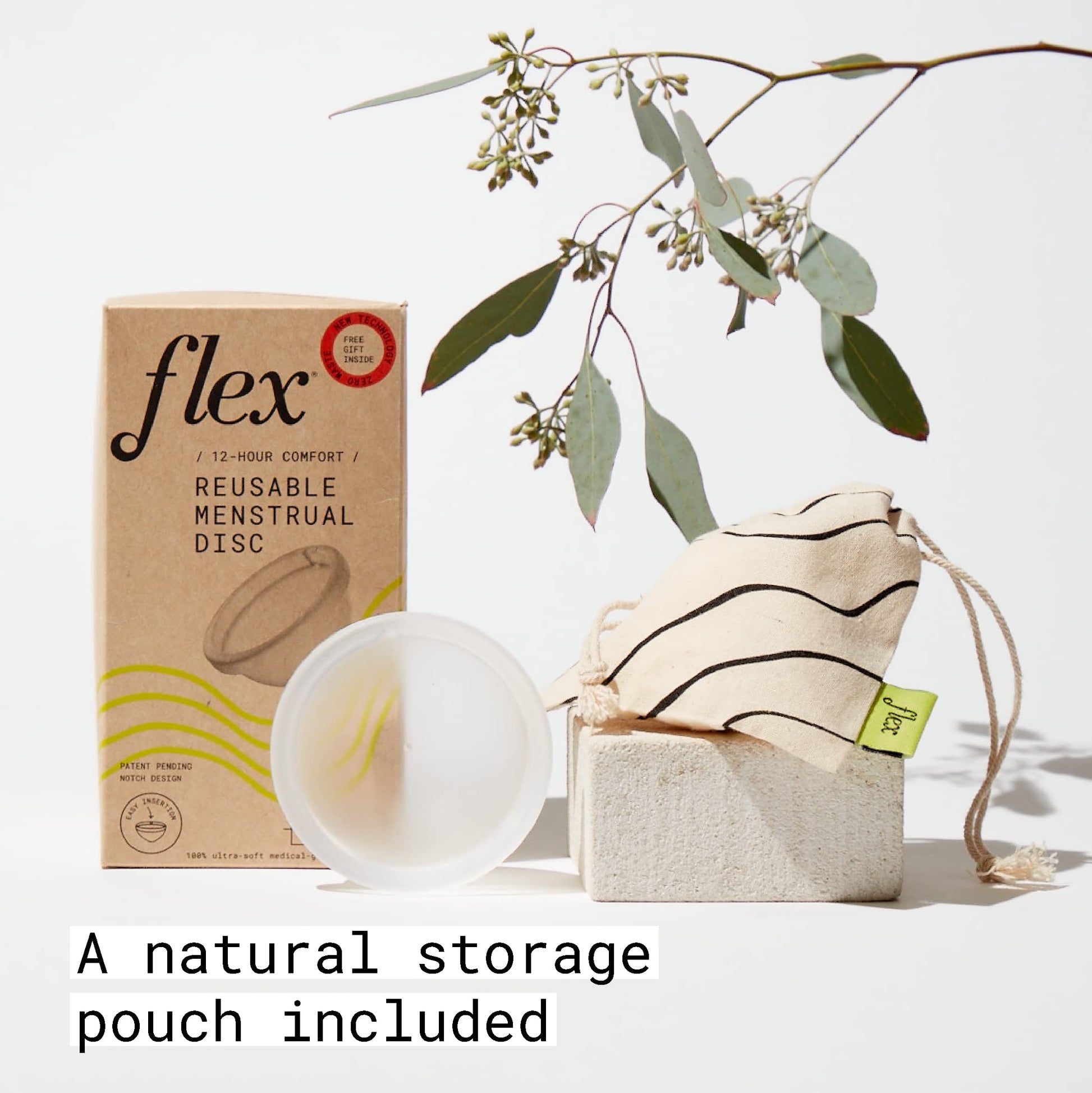 Flex Reusable Disc | Reusable Menstrual Disc | Tampon, Pad, and Cup Alternative | Capacity of 6 Super FLEX
