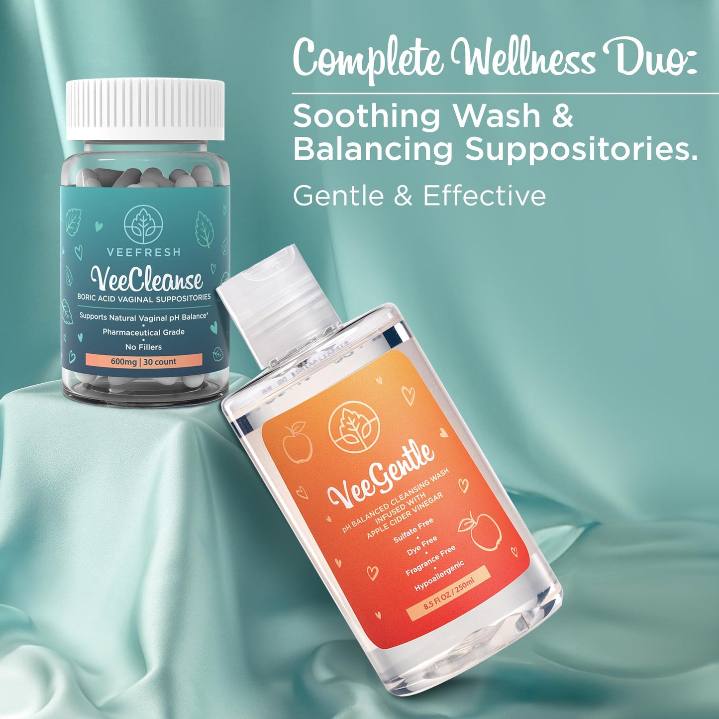 VeePower Lite - Vaginal Health Bundle - Control and Prevent Vaginal Odor - Includes VeeGentle