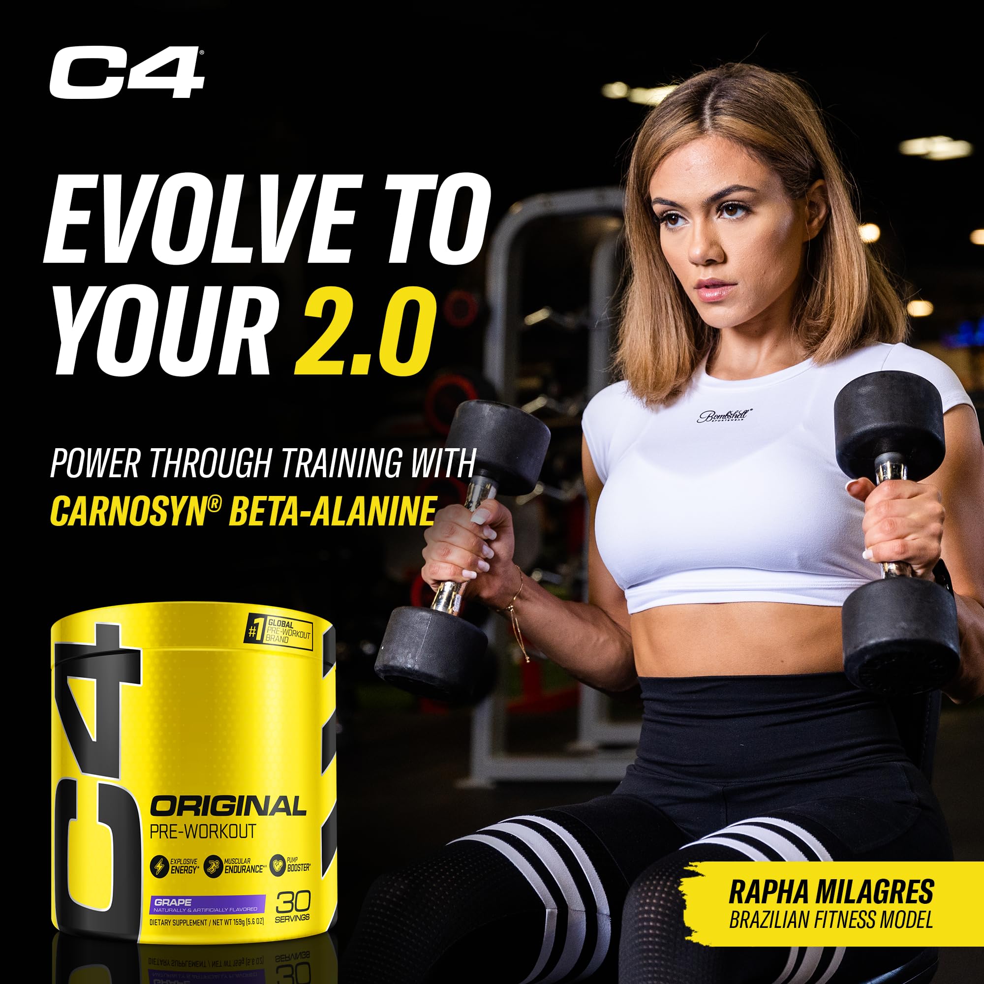 Cellucor C4 Original Pre Workout Powder Grape Sugar Free Preworkout Energy Cellucor