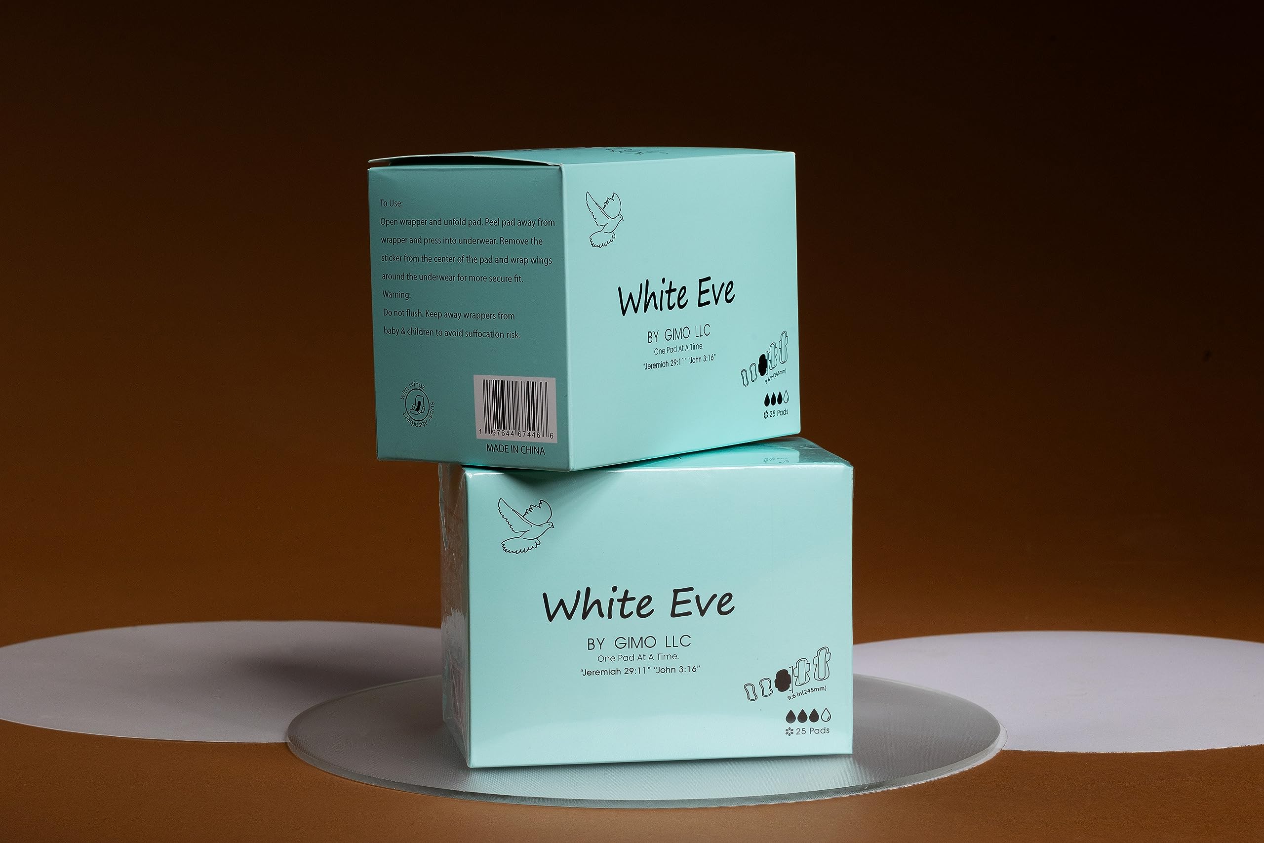 WHITE EVE Sanitary Pad Ultra Thin Sanitary Pads for Women with Fast Absorption and Leak Guard WHITE EVE