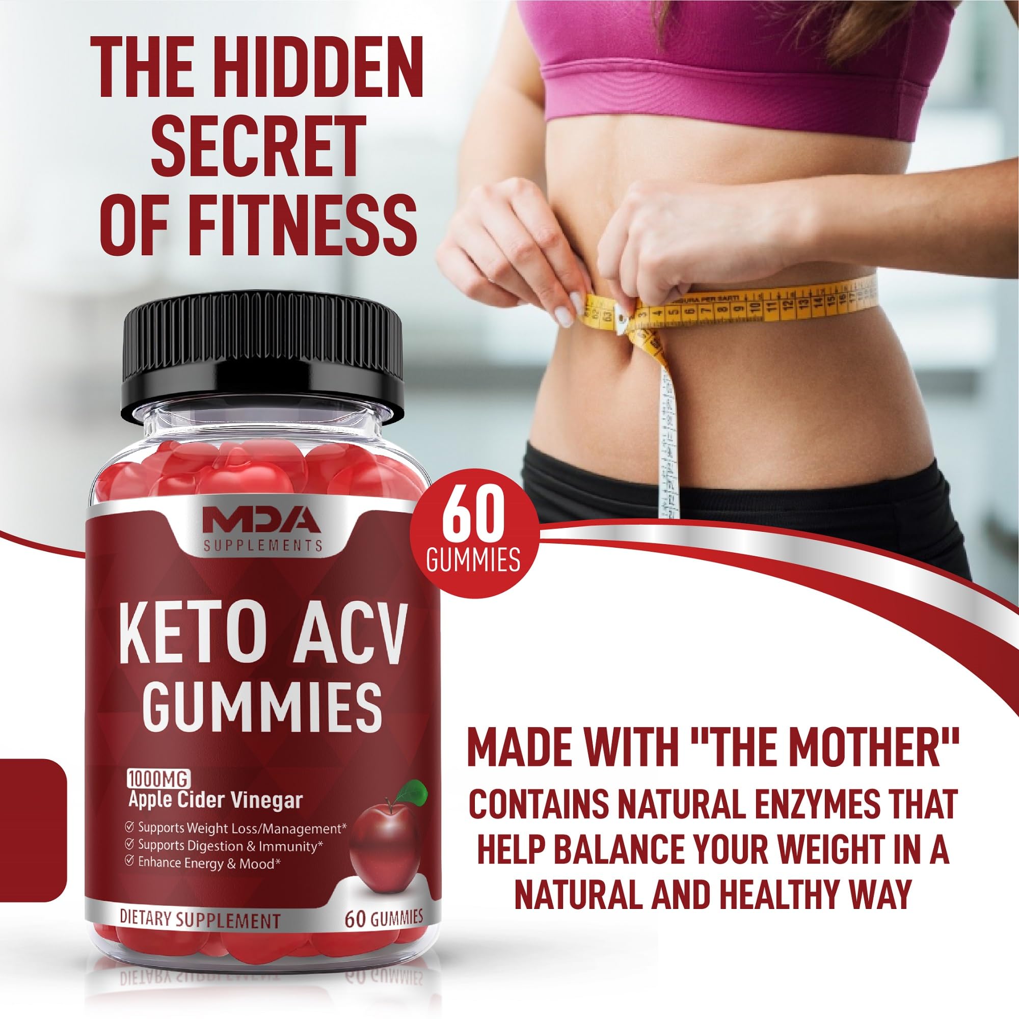 Keto ACV Gummies Advanced Weight Loss, Apple Cider Vinegar Gummies, ACV Keto Gummies