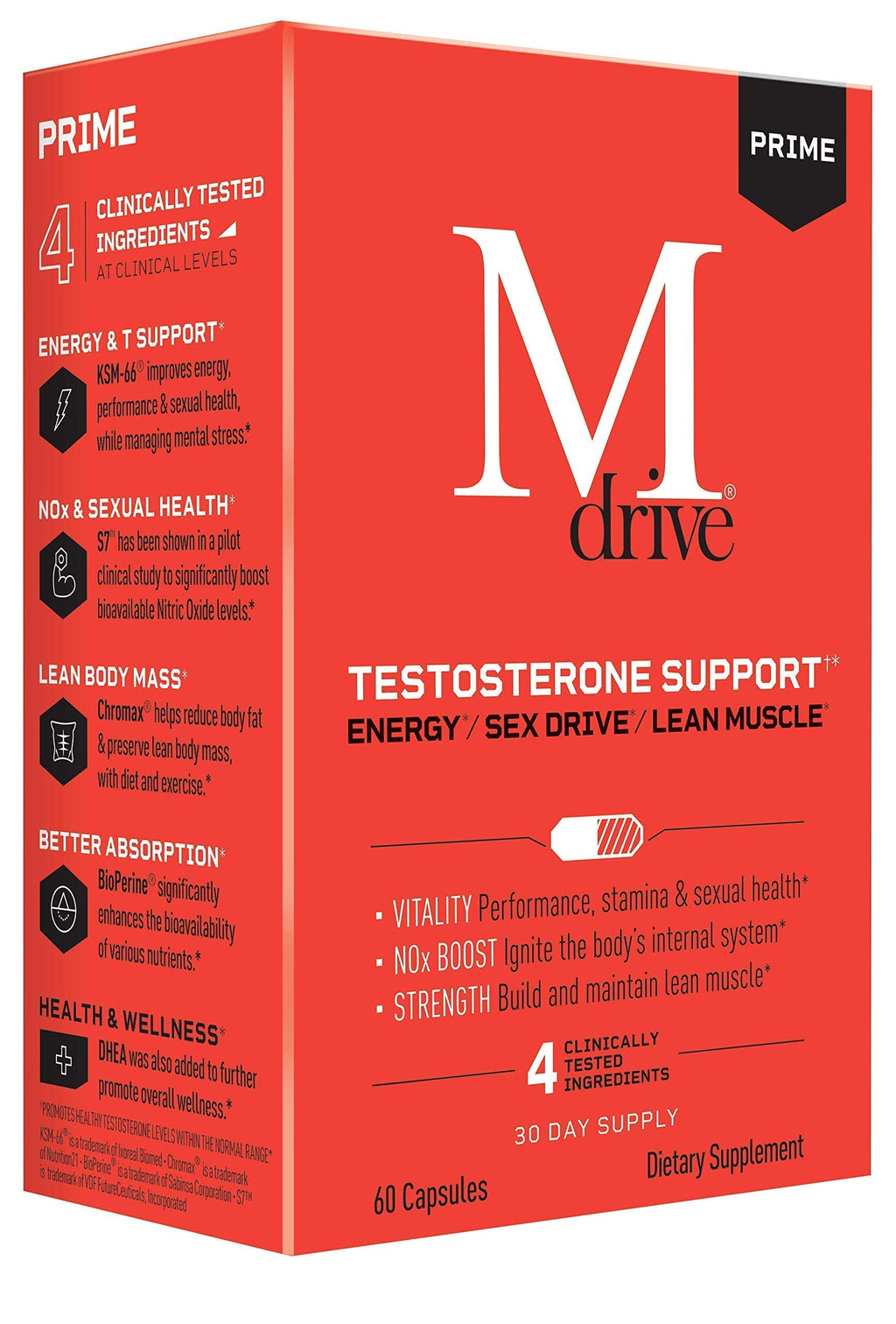 Mdrive Prime Start Supports Energy, Strength, Lean Muscle, Digestion, Immune Health, Nitric Oxide and Recovery