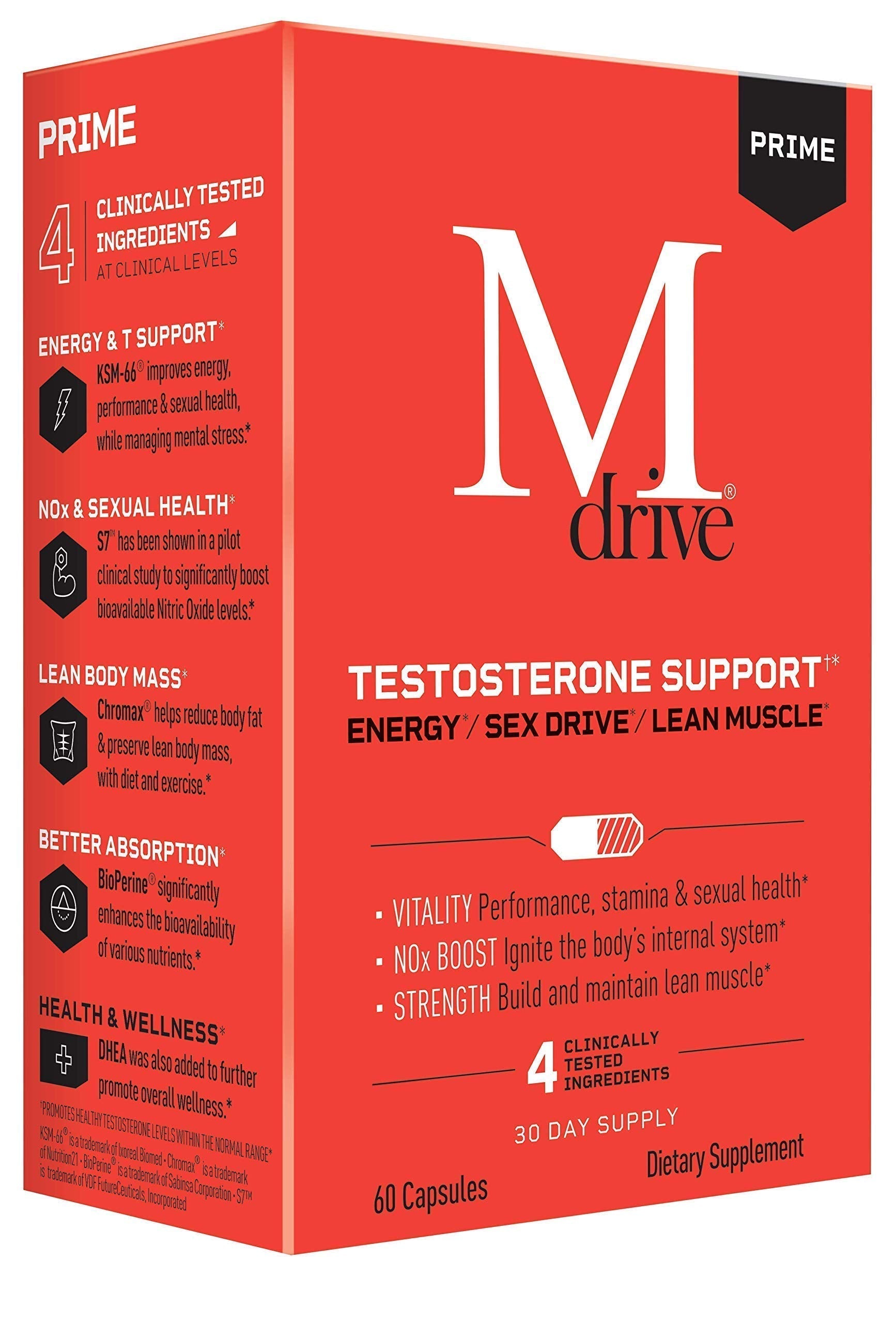 Mdrive Prime Start Supports Energy, Strength, Lean Muscle, Digestion, Immune Health, Nitric Oxide and Recovery