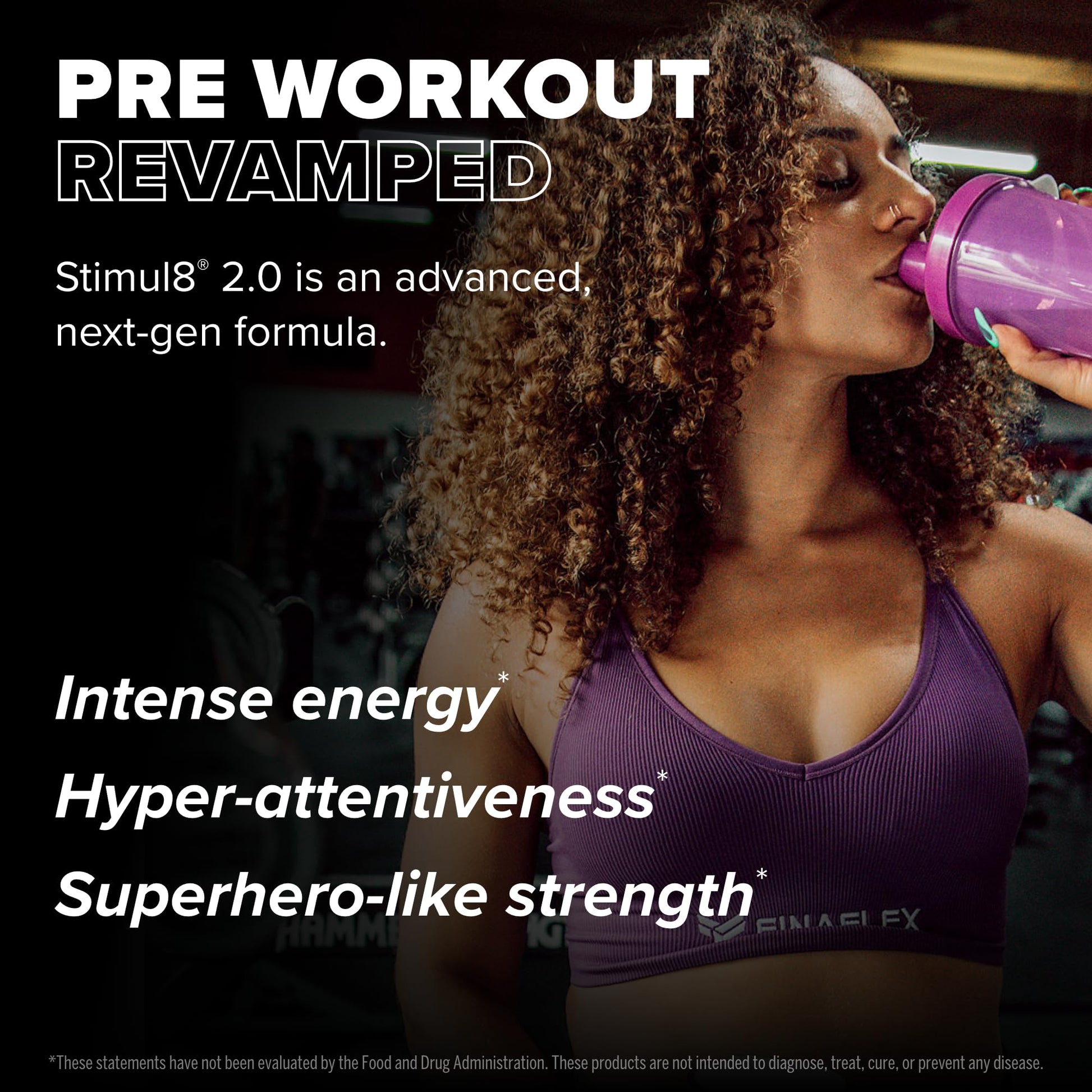 FINAFLEX STIMUL8 2.0 Pre Workout, Granny Apple - Delivers Energy, Focus & Strength - with Beta-Alanine, Alpha GPC & Caffeine - 30 Servings