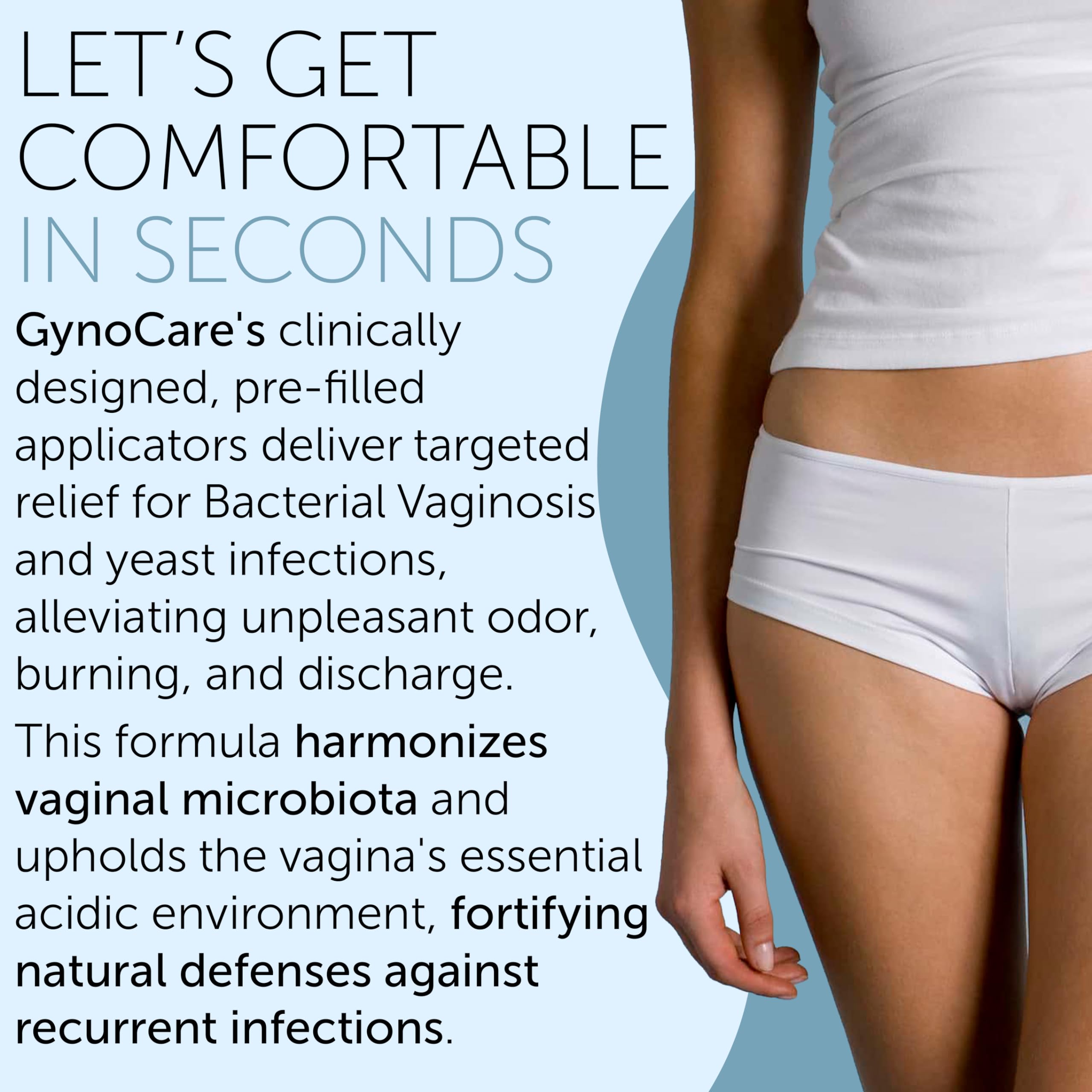 Vaginal Probiotic Gel | Yeast Infection & BV Treatment for Women | for Vaginal Odor Elimination Terramed Just Think Comfort