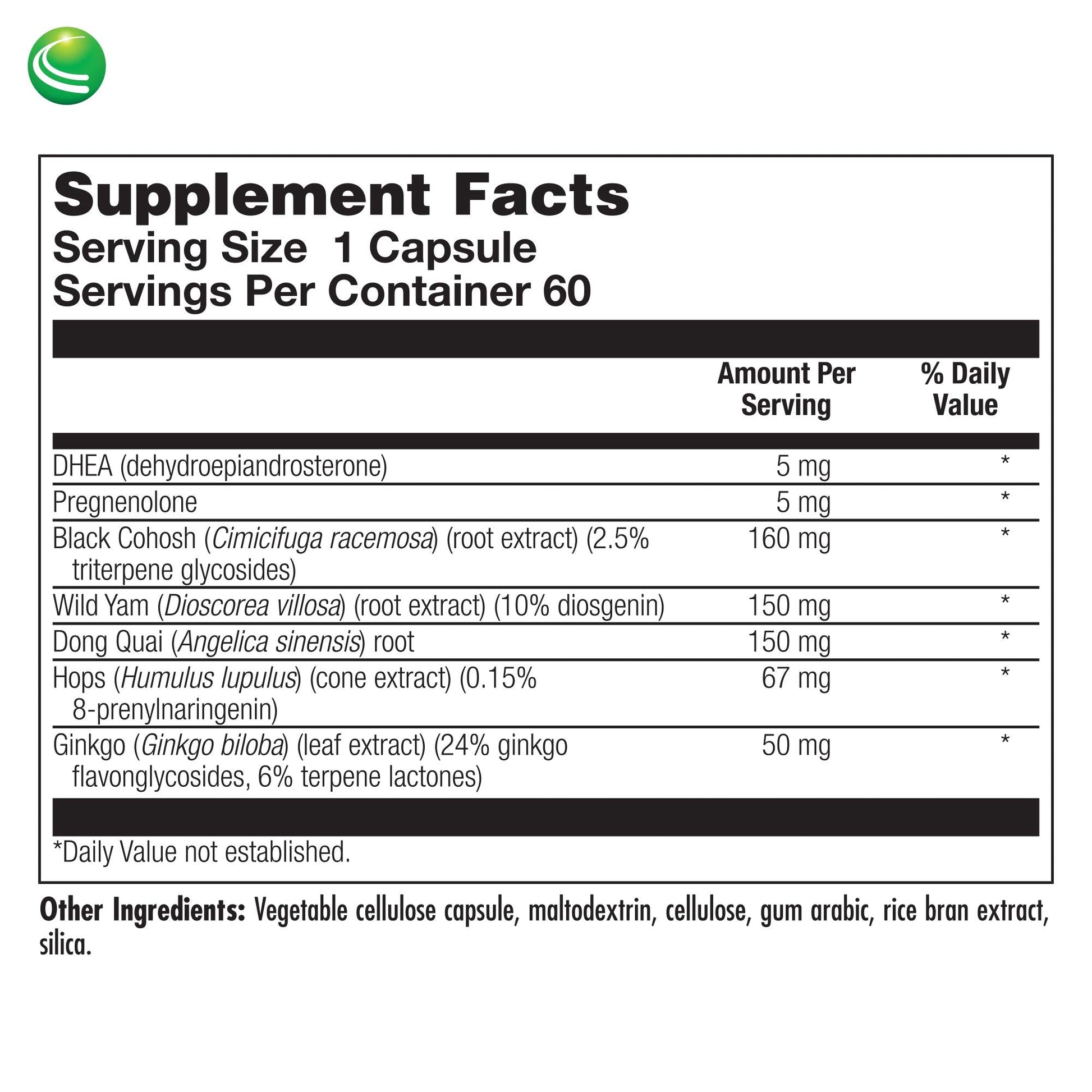 Nutra BioGenesis - BioFem Transition - DHEA, Pregnenolone, Wild Yam, and Dong Quai for Menopause Nutra BioGenesis