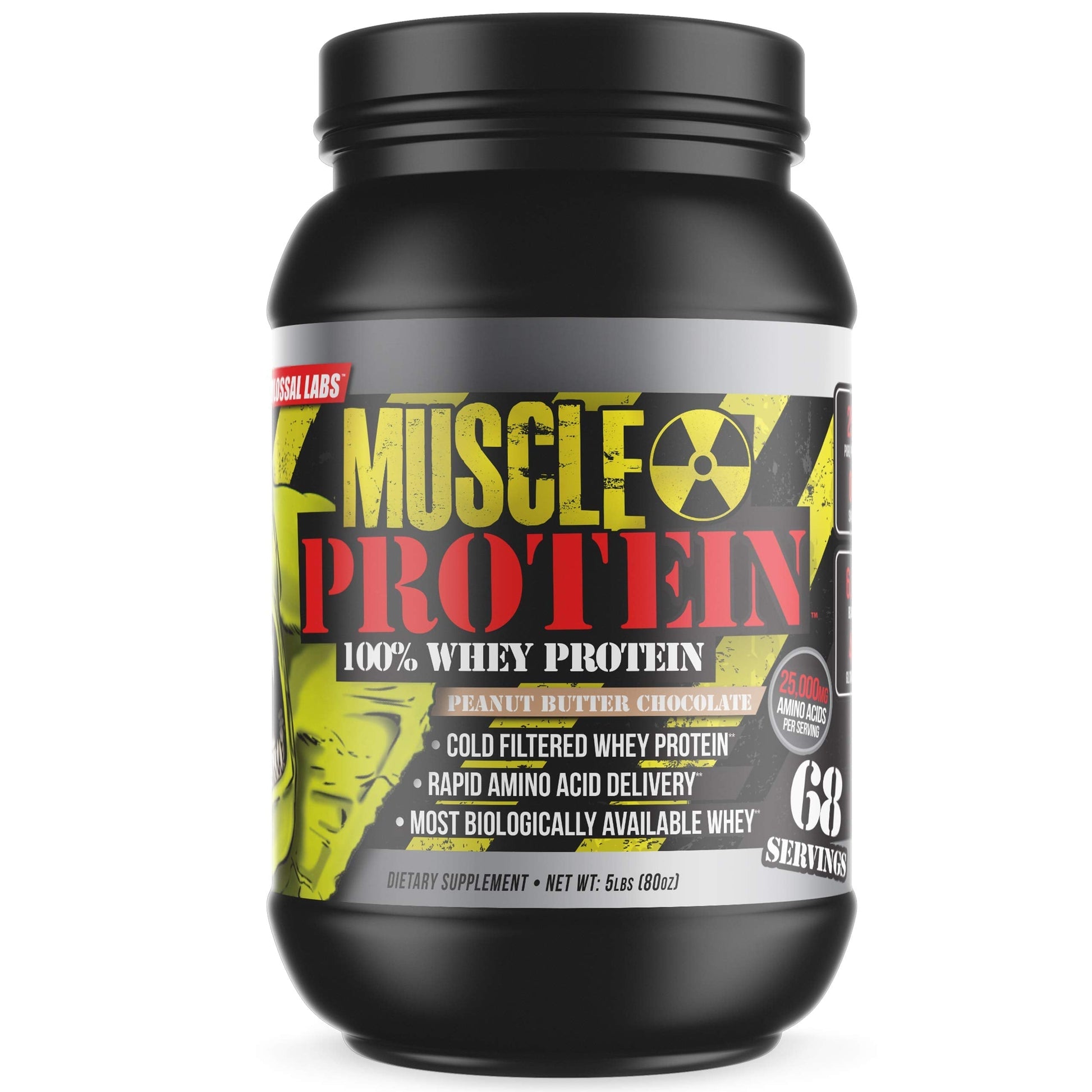 COLOSSAL LABS Whey Protein Powder [15 lbs/Pack of 1]– Peanut Butter-Chocolate Protein COLOSSAL LABS