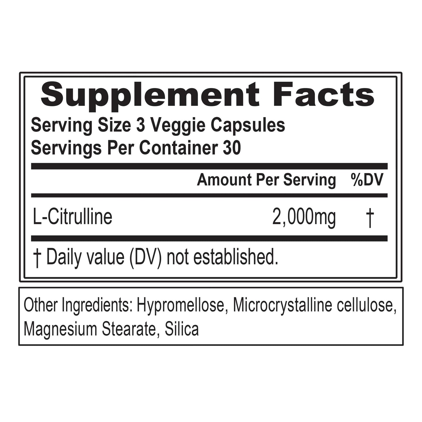 Evlution L-Citrulline2000 Nitric Oxide Supplement for Men Nutrition High Strength L Citrullin
