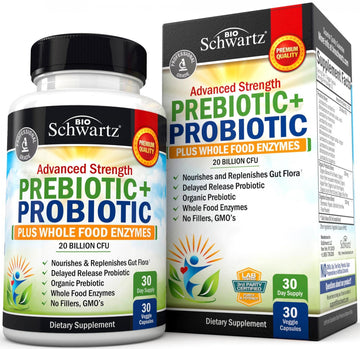 Probiotic & Prebiotic Digestive Health Capsules - 30ct, Gluten & Dairy Free, Non-GMO