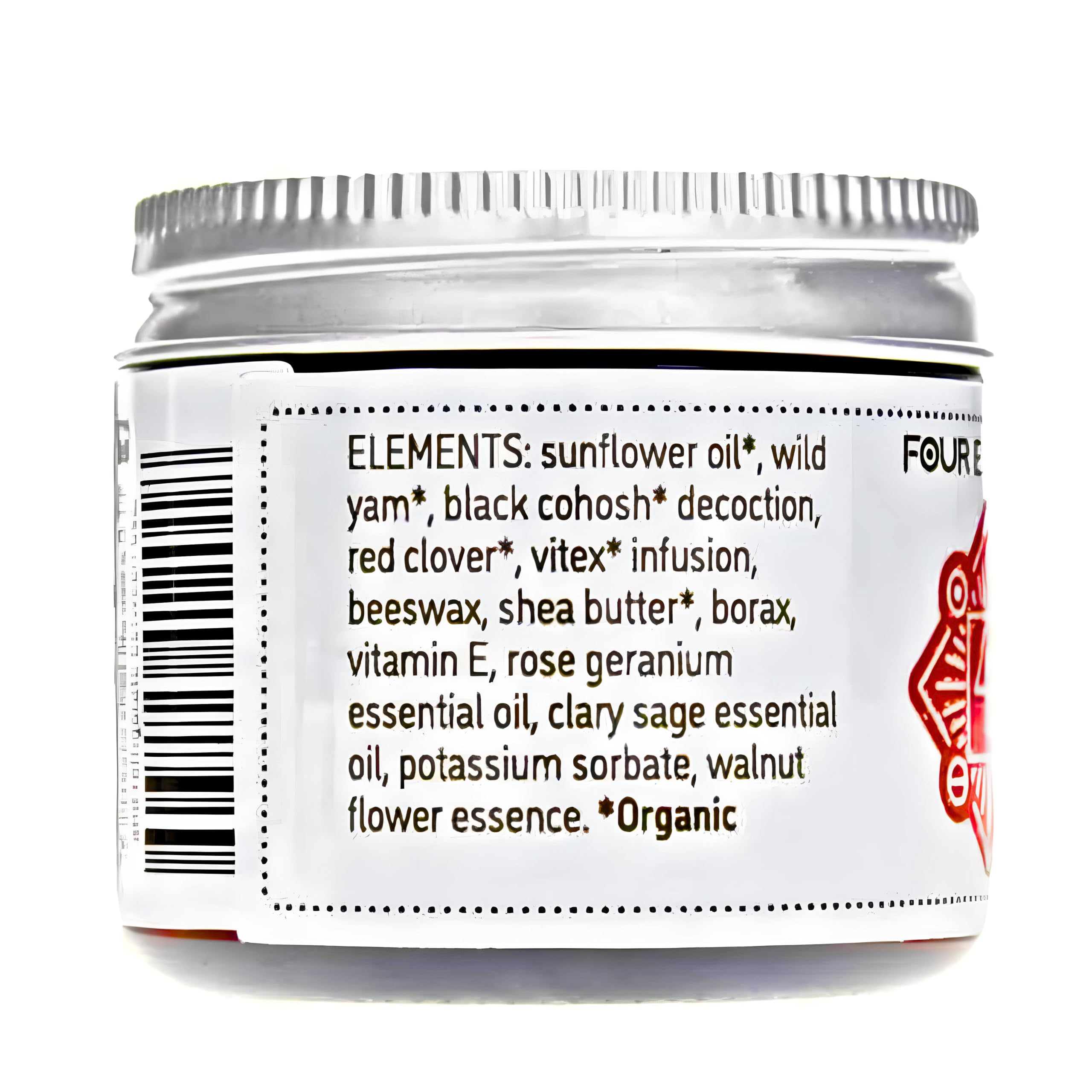 Four Elements 4E Wild Yam Organic Balancing Cream for Women -1st Place Winner Four Elements 4E