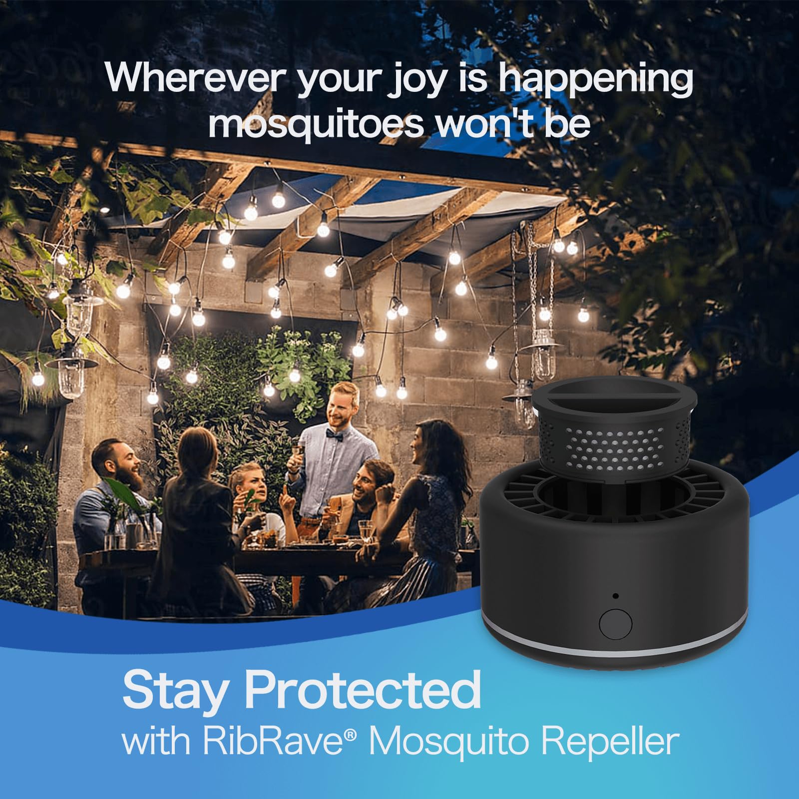 Rechargeable Mosquito Repeller Outdoor Patio Bug Insect Repellent Indoor RibRave