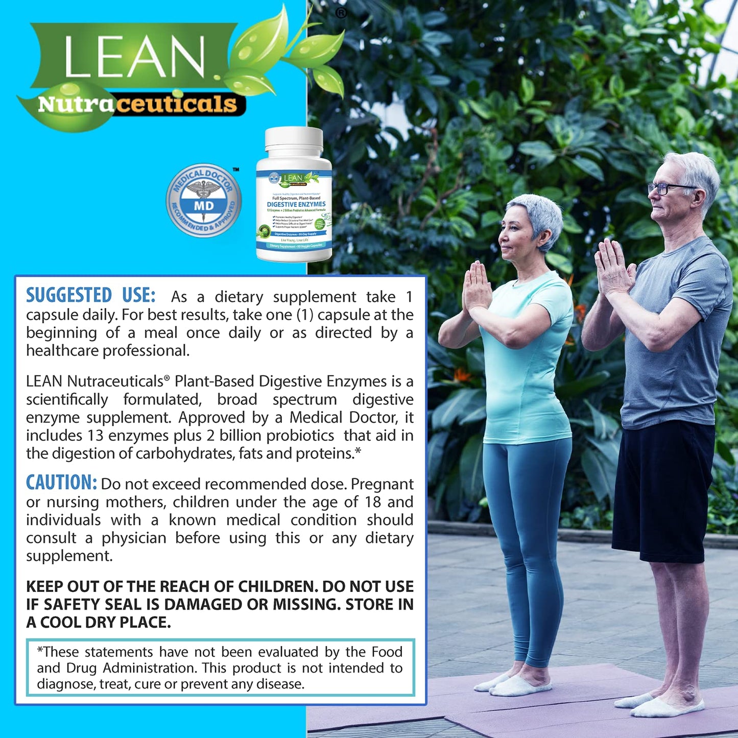 Digestive Enzymes with Probiotics, 90 Day Gut Health Supplement, 90 Cap