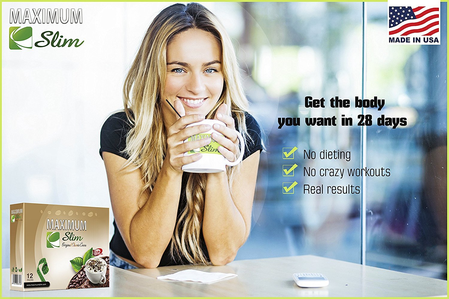 Premium Cocoa - Effective Formula. Maximum Control. Maximize Your Metabolism Maximum Slim