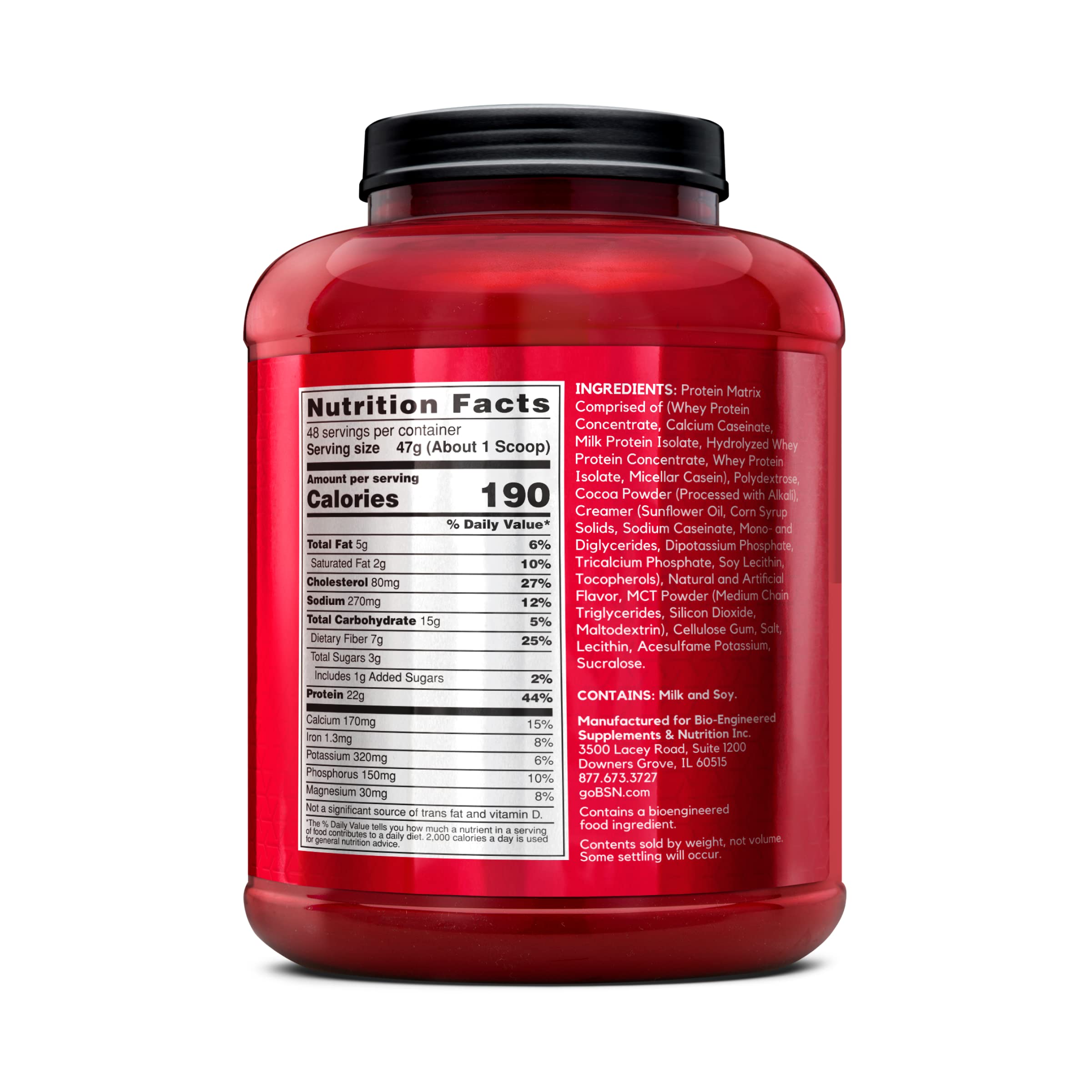 BSN SYNTHA-6 Whey Protein Powder with Micellar Casein, Milk Protein Isolate, Chocolate BSN