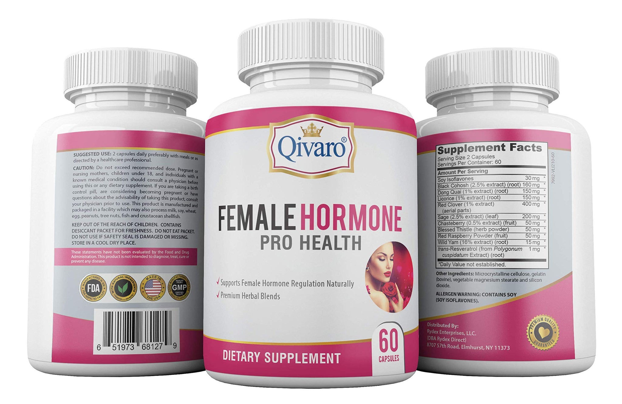 Qivaro Female Hormone Supplement - Menopause Supplement for Women - Women Hormone Support