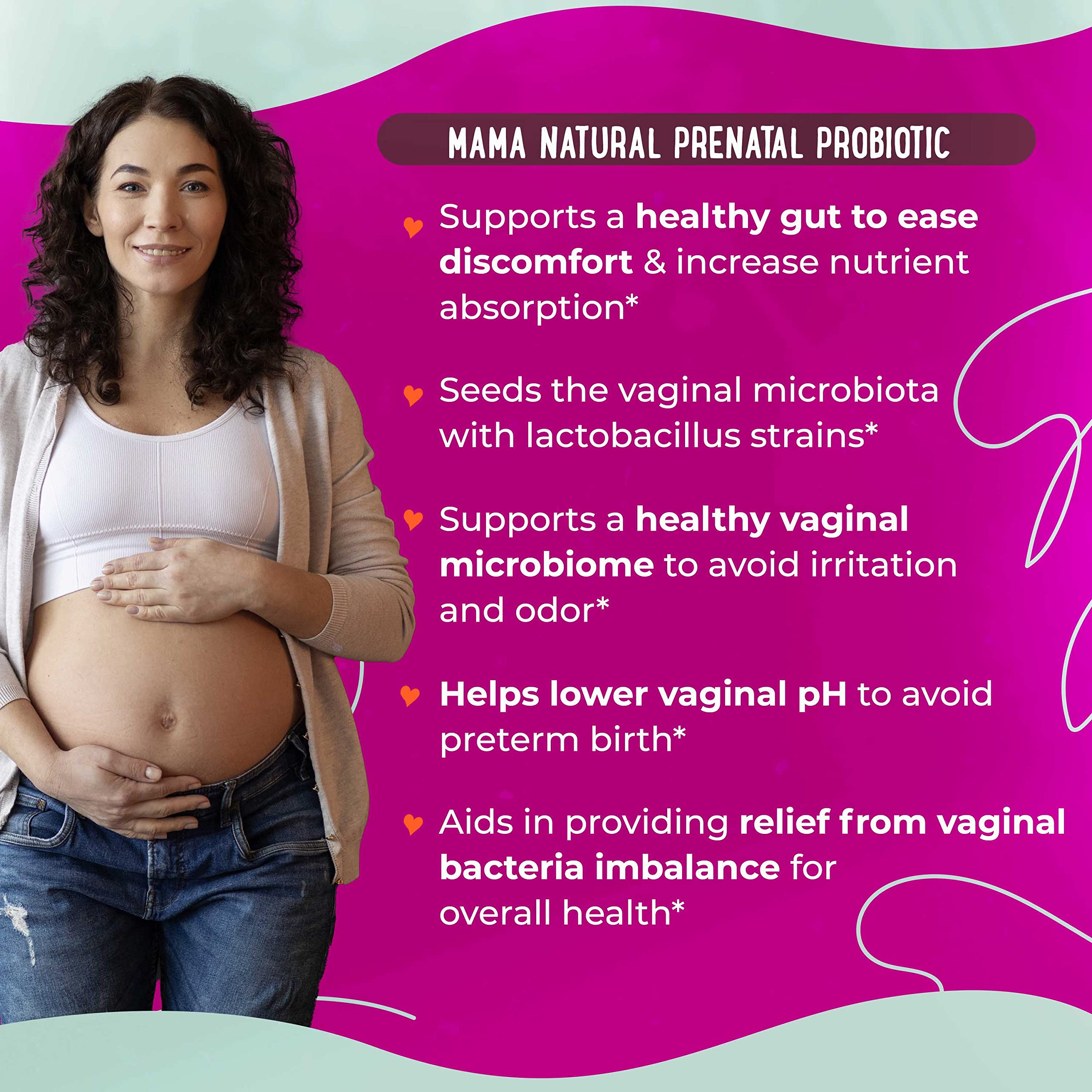Premium Prenatal Bundle of 2 - Organic Prenatal Multi & Natural Probiotics - Essential Nutrition for Women Mama Natural