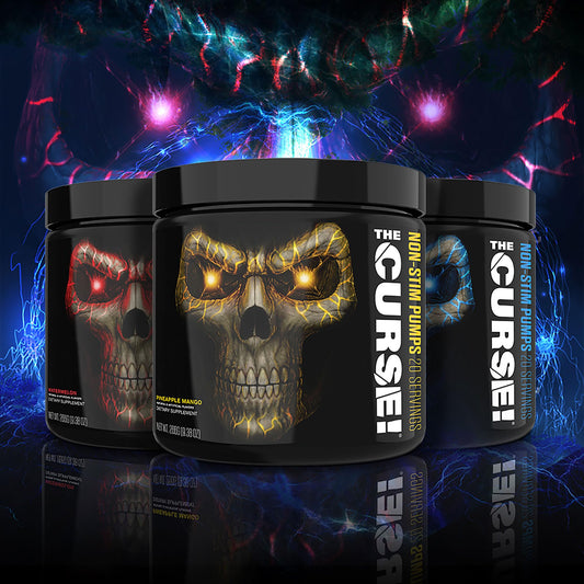THE CURSE! JNX Sports Non-Stim Pumps Pre-Workout Supplement - Maximum Power, More Endurance - Men & Women | Pineapple Mango | 20 SRV