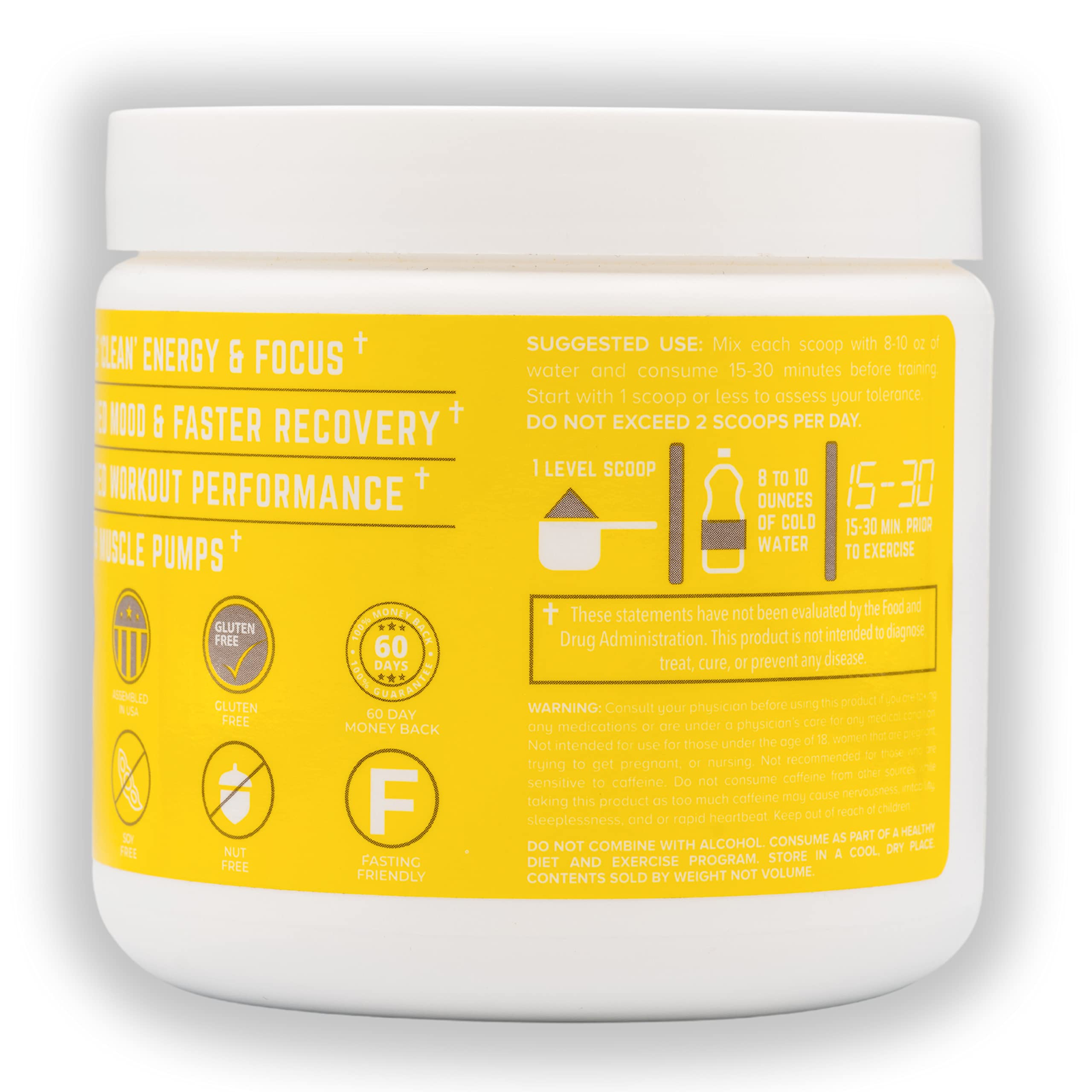 KINOBODY Kino Octane Pre-Workout Supplement Powder for Men and Women, Elevated