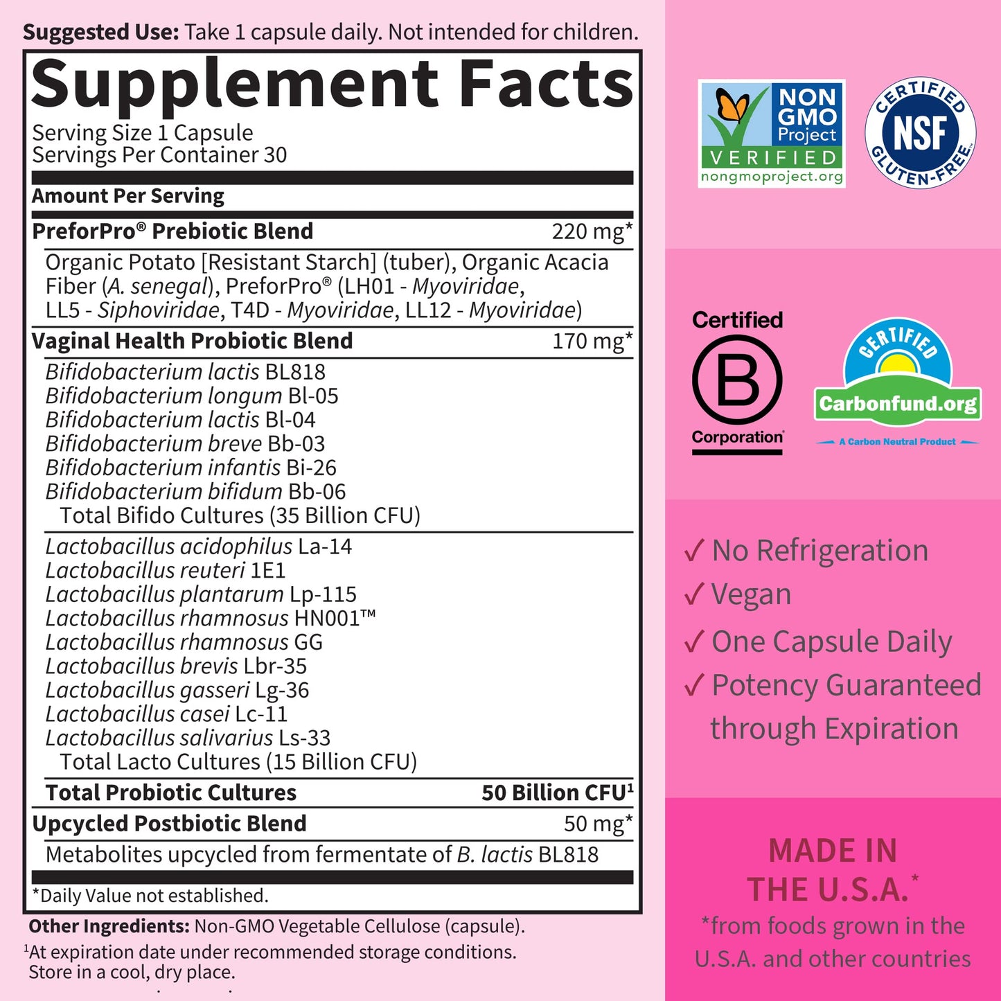 Garden of Life Dr Formulated Once Daily 3-in-1 Complete Prebiotics, Postbiotics