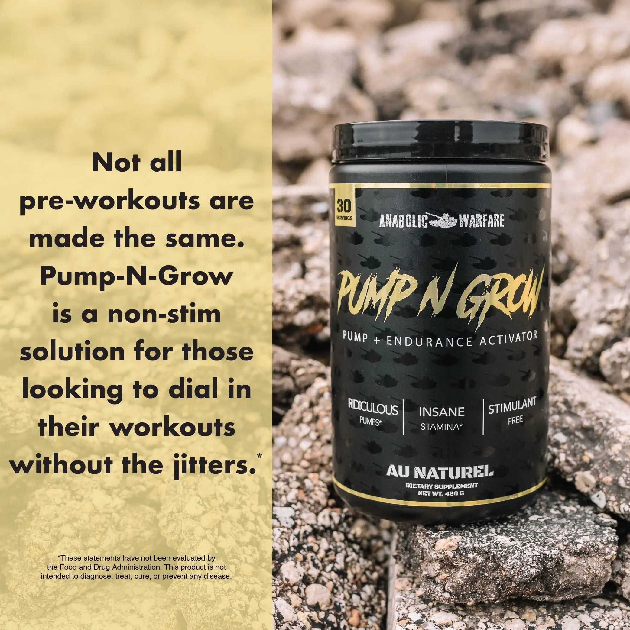 Anabolic Warfare Pump-N-Grow Muscle Pump Supplement Caffeine Free Pre Workout Anabolic Warfare
