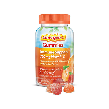 Emergen-C 750mg Vitamin C Gummies for Adults, Immunity Gummies with B Vitamins