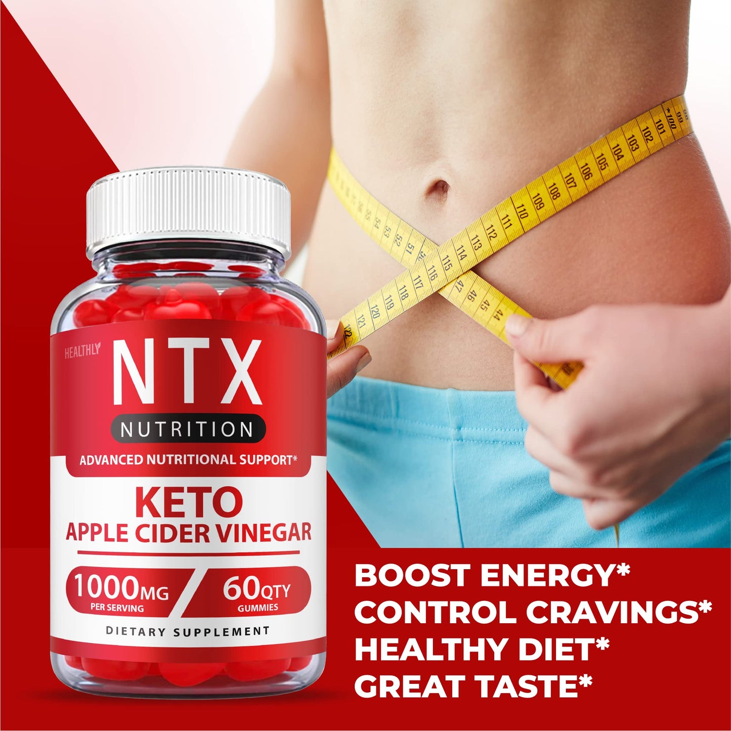(3 Pack) NTX Keto Gummies Max Strength Ntx Keto Acv Gummies Advanced, Ntx Nutrition